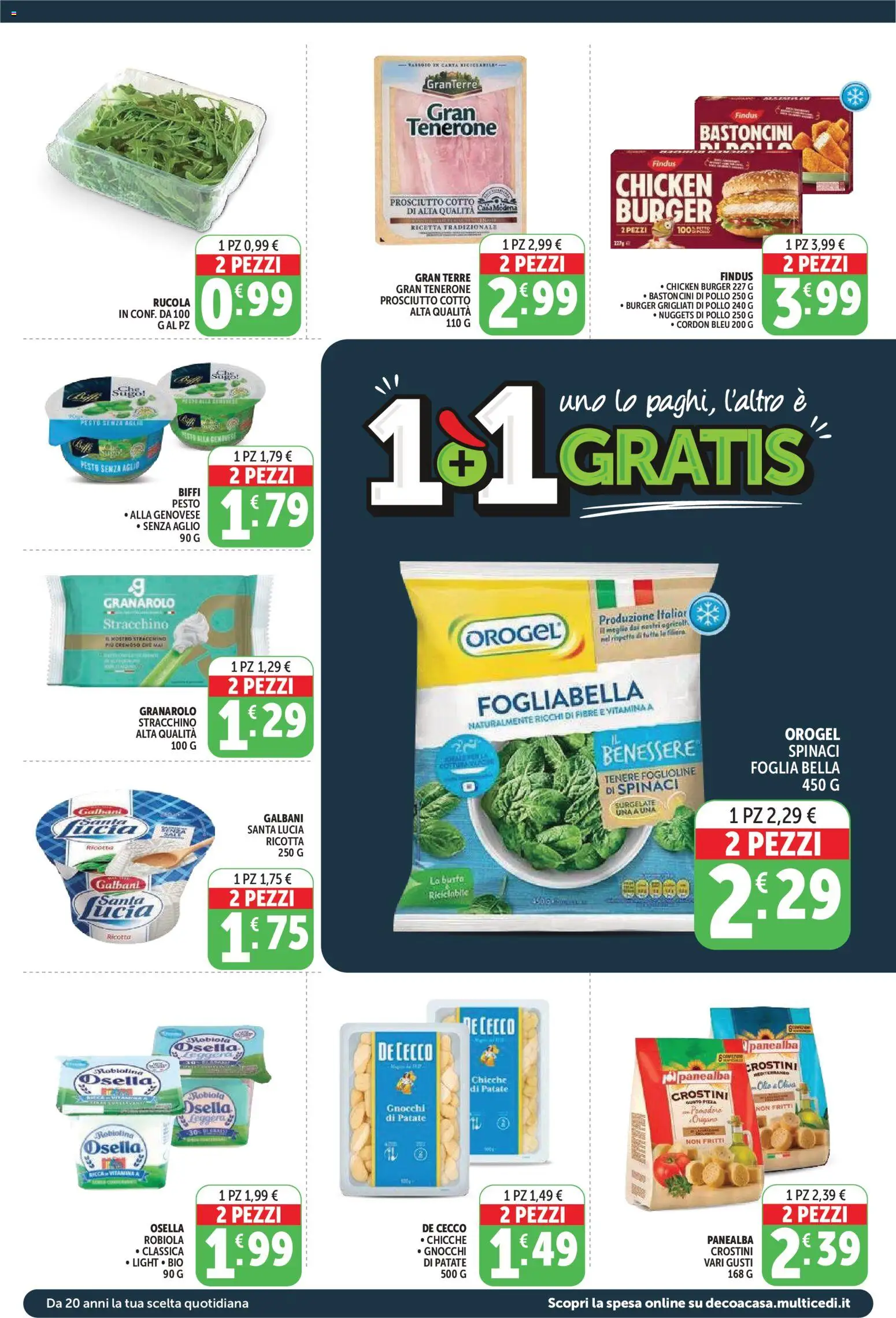 Volantino Decò del 09.04.2026 | Pagina: 2 | Prodotti: Pollo, Rucola, Aglio, Spinaci