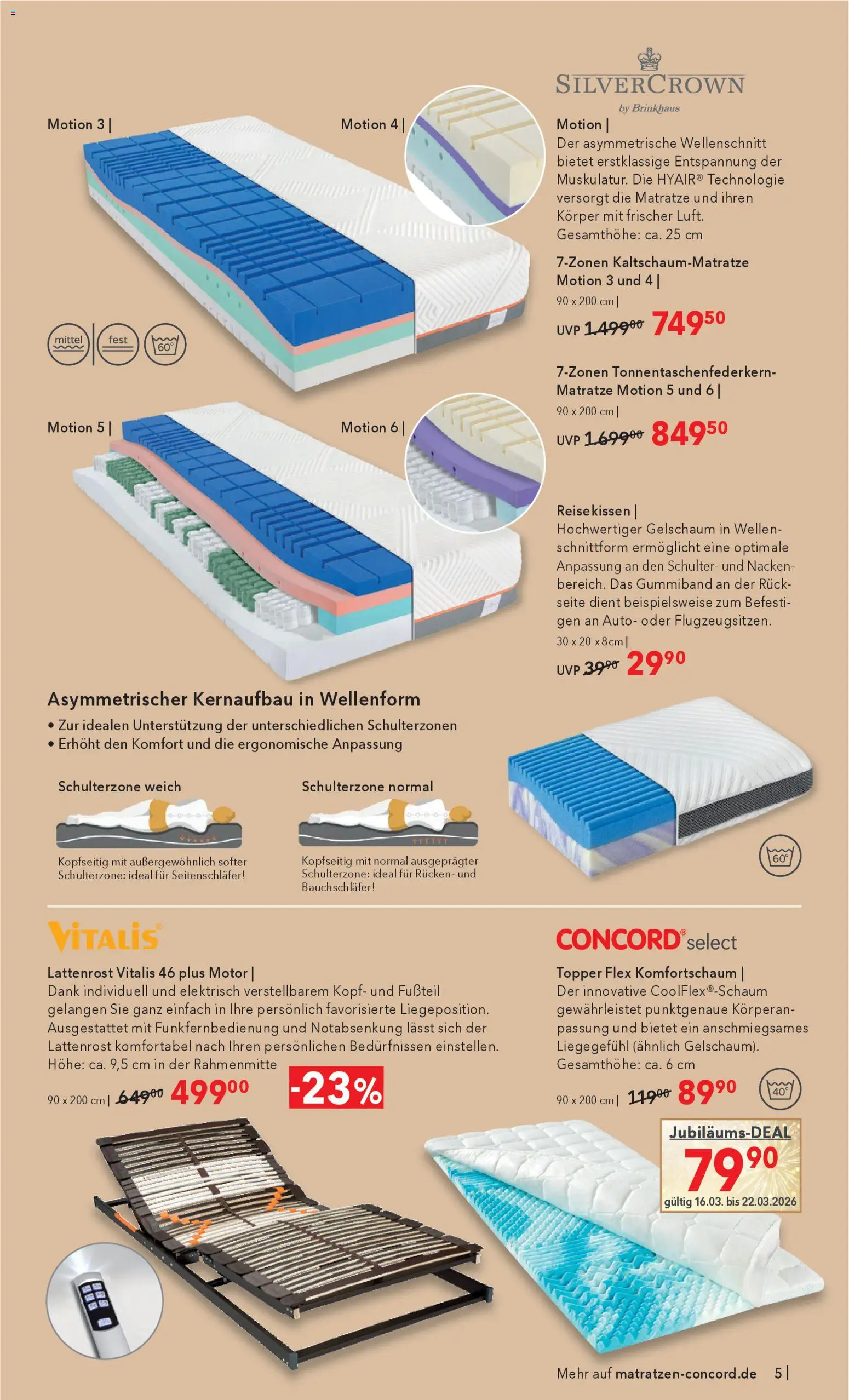 Matratzen Concord Prospekt – gültig ab 25.02.2026 | Seite: 5 | Produkte: Matratze, Lattenrost, Topper
