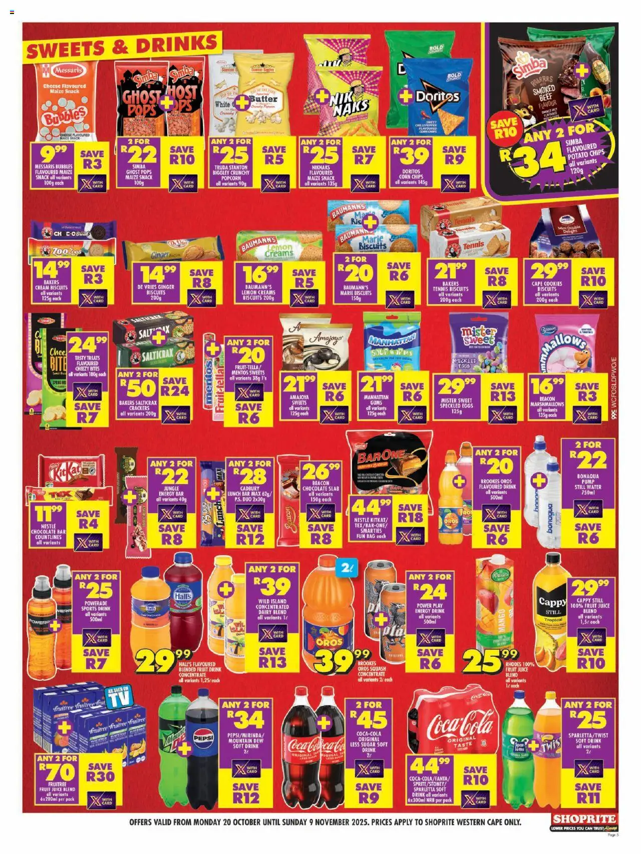 New Shoprite catalogue – valid from 20.10.2025 | Page: 5 | Products: Corn, Bag, Squash, Butter