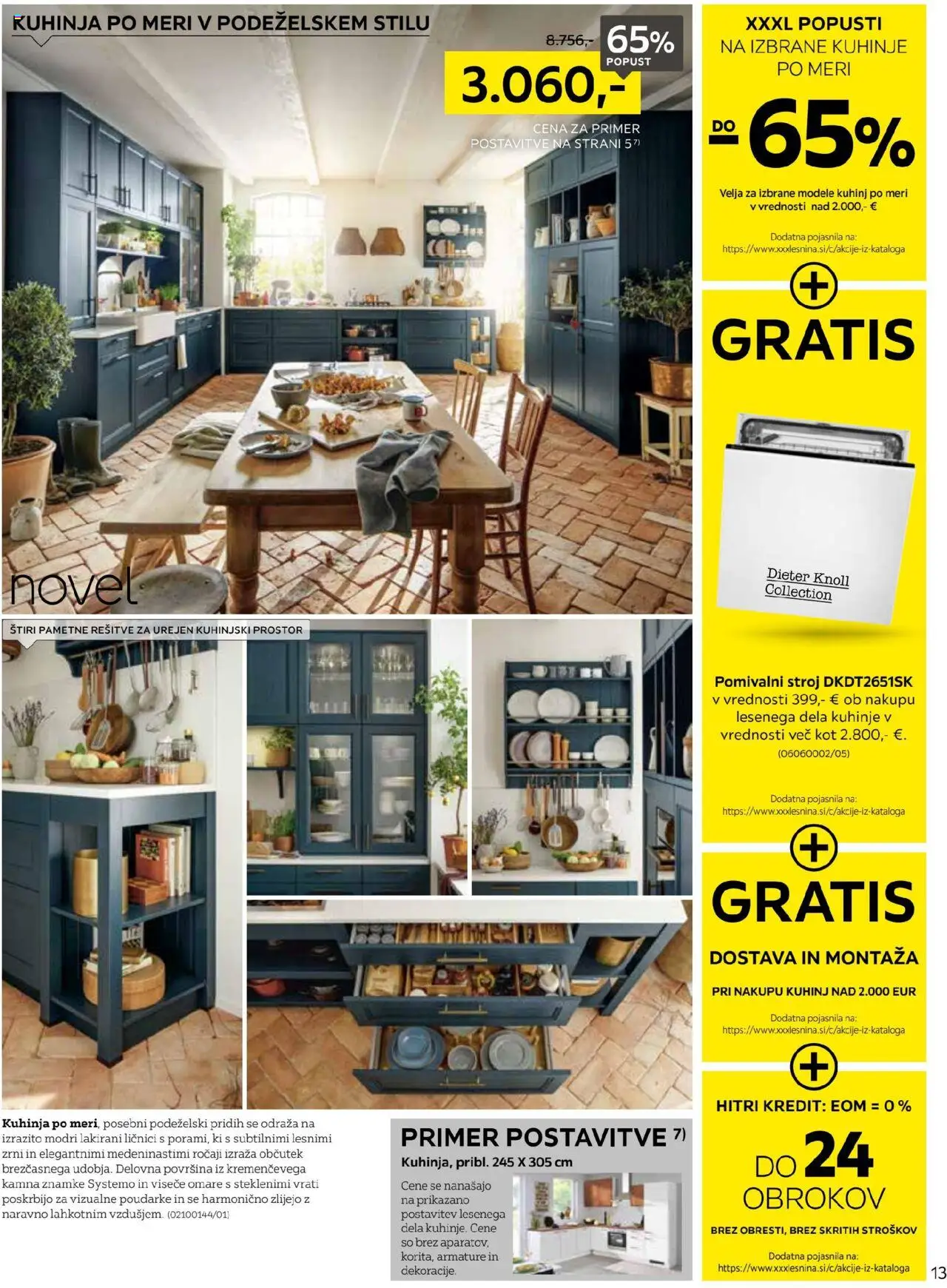 XXXL Lesnina katalog začetek novega poglavja │ velja od 19.08.2025 | Stran: 13 | Izdelki: Pomivalni stroj, Kuhinja