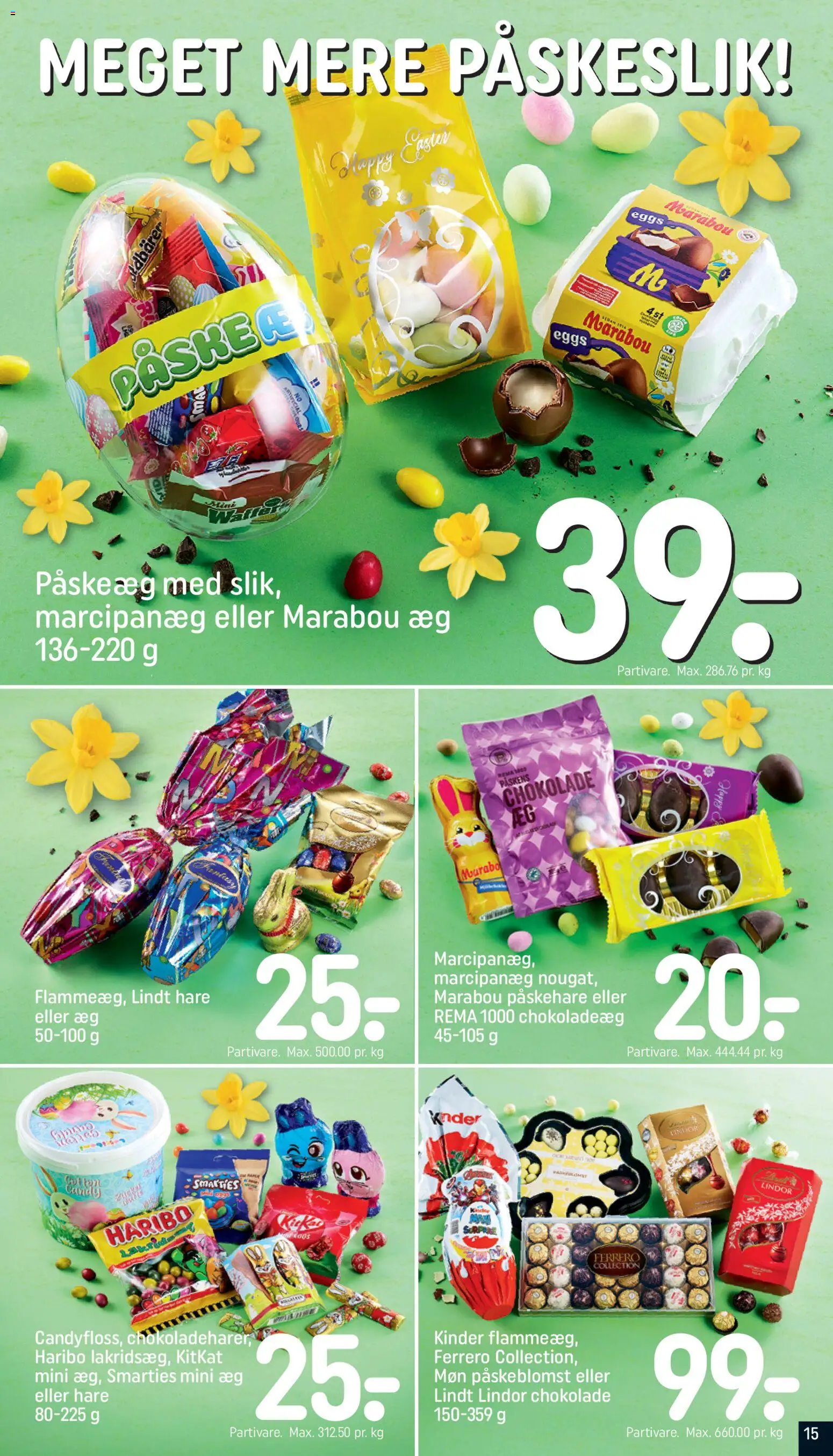 Rema 1000 tilbudsavis – gyldig fra 22.02.2026 | Side: 15 | Produkter: Æg, Chokolade