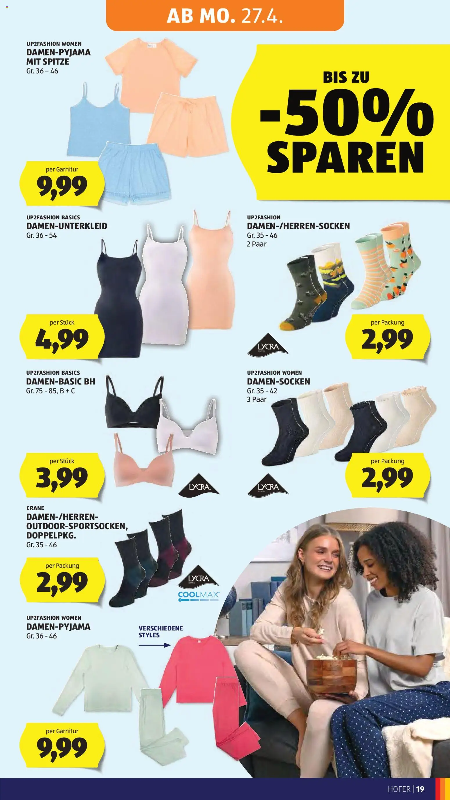 Hofer Flugblatt gültig ab 22.04.2026 | Seite: 23 | Produkte: BH