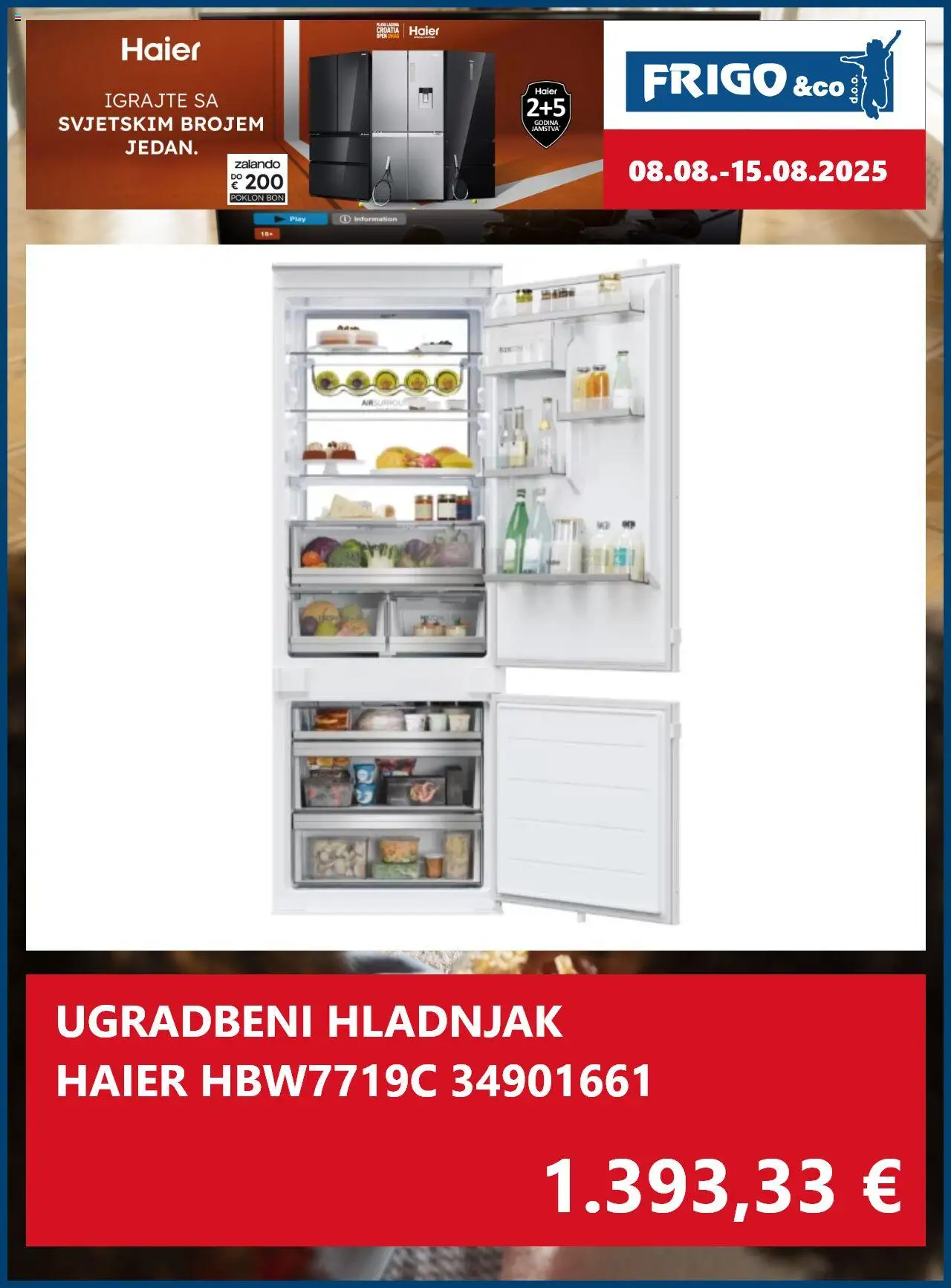 FRIGO & Co. katalog | vrijedi od 08.08.2025 | Stranica: 3 | Proizvodi: Hladnjak