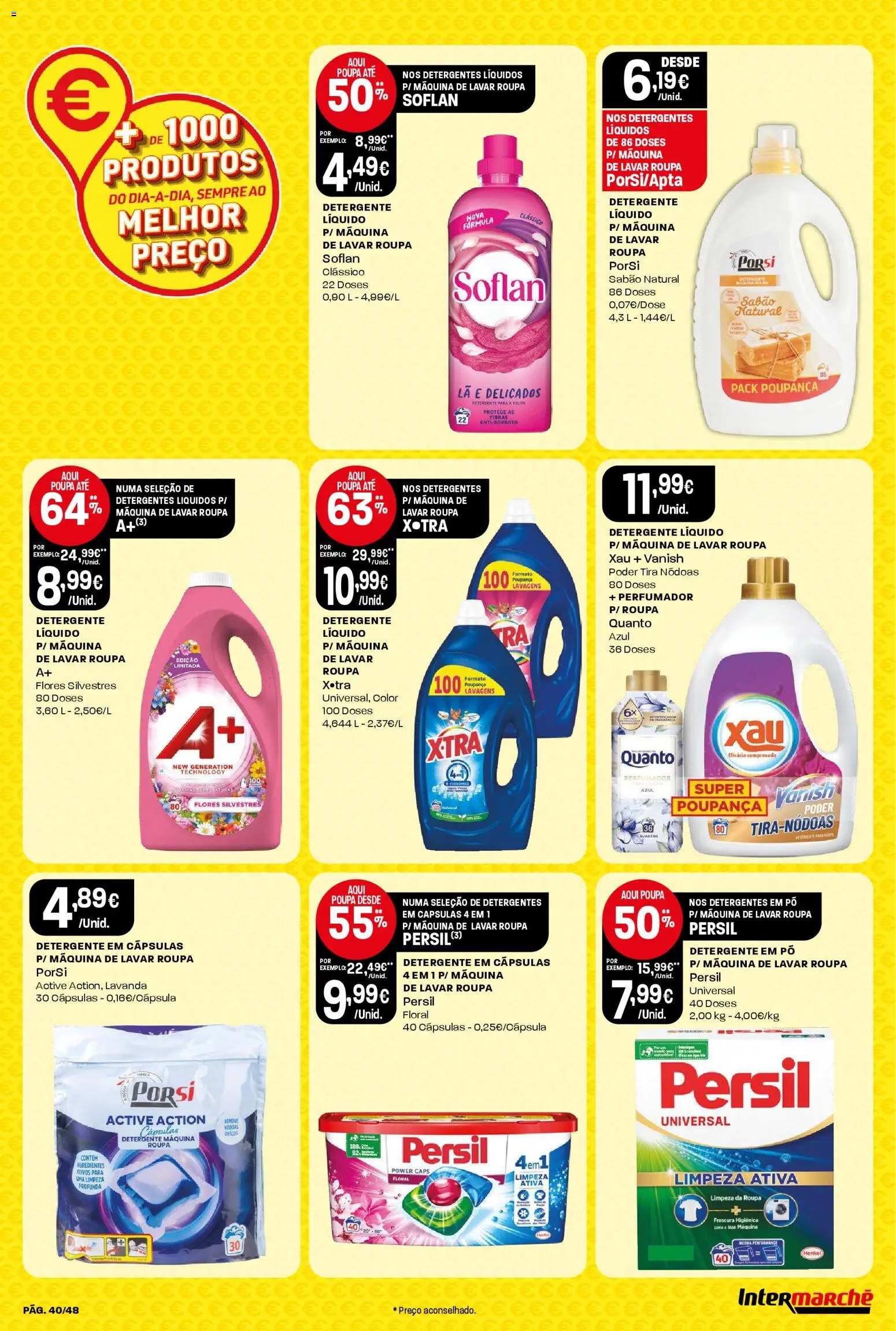 Intermarché - Black Friday │ válido de 27.11.2025 | Página: 40 | Produtos: Máquina de lavar, Flores, Sabão, Persil