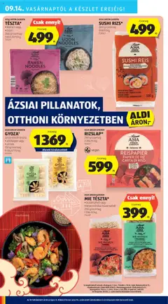 Aldi akciós ujság - amely érvényes a következő dátumtól: 11.09.2025 | Oldal: 32
