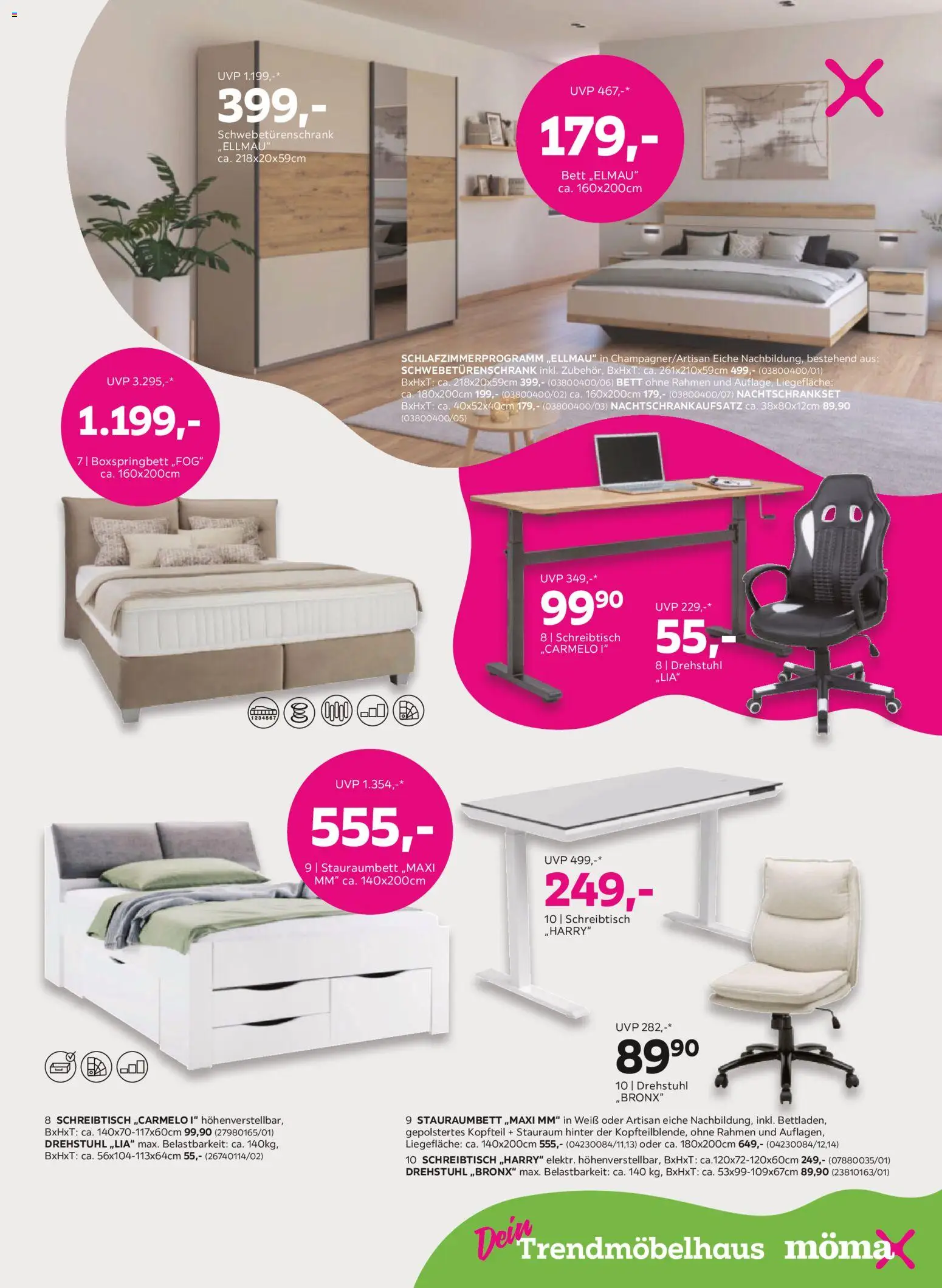 Mömax Prospekt aktuell gültig ab 30.03.2026 | Seite: 7 | Produkte: Bett
