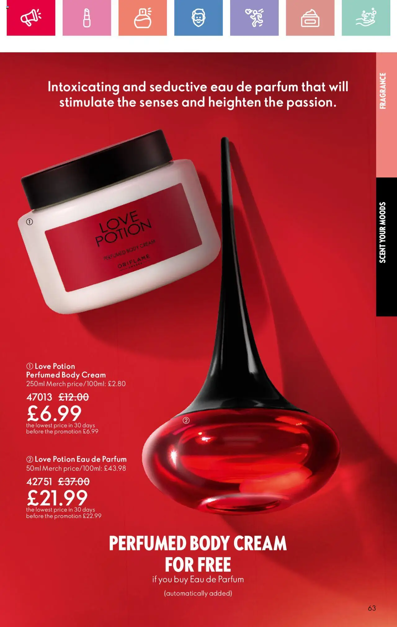  | Page: 63 | Products: Fragrance, Body cream, Cream