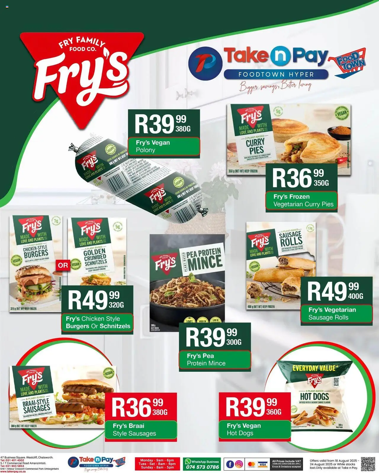 Take n Pay Specials │ valid from 18.08.2025 | Page: 9 | Products: Light, Polony, Hot dogs, Pea