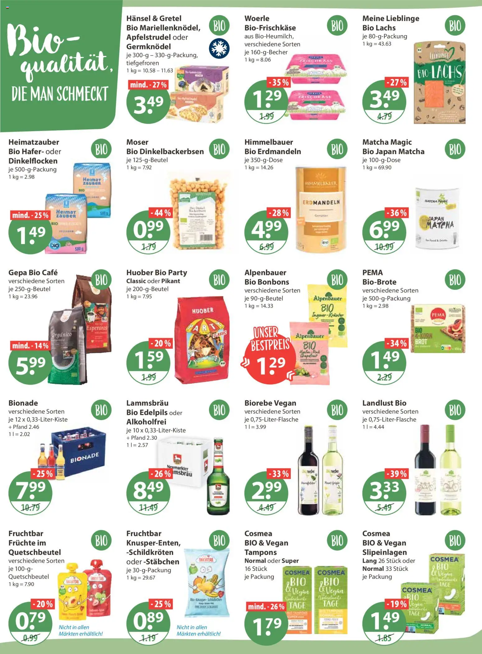 V-Markt - Hallertau / Oberpfalz – gültig ab 29.01.2026 | Seite: 12 | Produkte: Bionade, Lachs, Brot, Frischkase