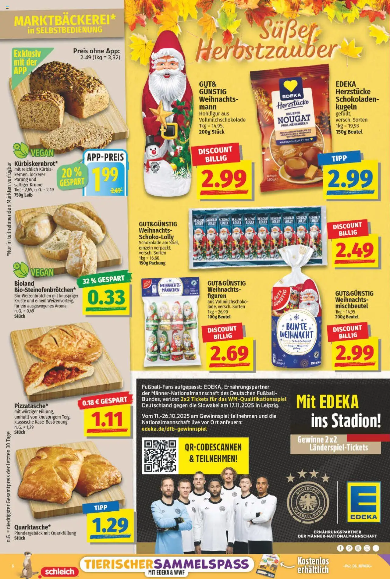 NP Discount Prospekt 	 – gültig ab 13.10.2025 | Seite: 6 | Produkte: Schokolade, Fußball, Kürbis