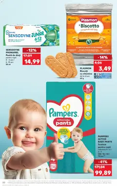 Ofertele Kaufland valabile de la 18.02.2026 | Pagină: 50 | Produse: Pirinç gevreği, Pastă de dinți, Biscuiți, Scutece