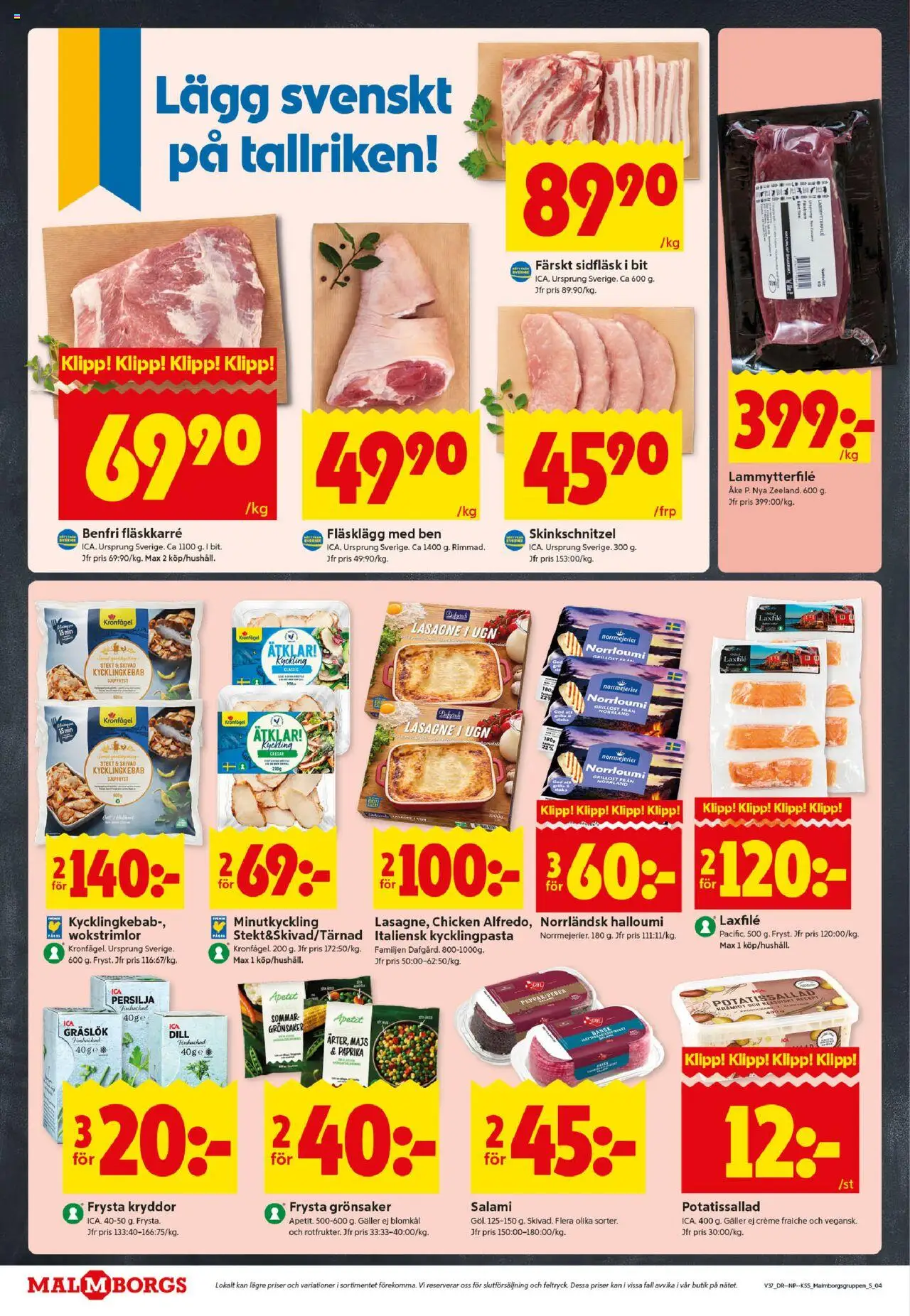 ICA Kvantum reklamblad aktuell från 08.09.2025 | Sida: 4 | Produkter: Gräslök, Salami, Persilja, Majs