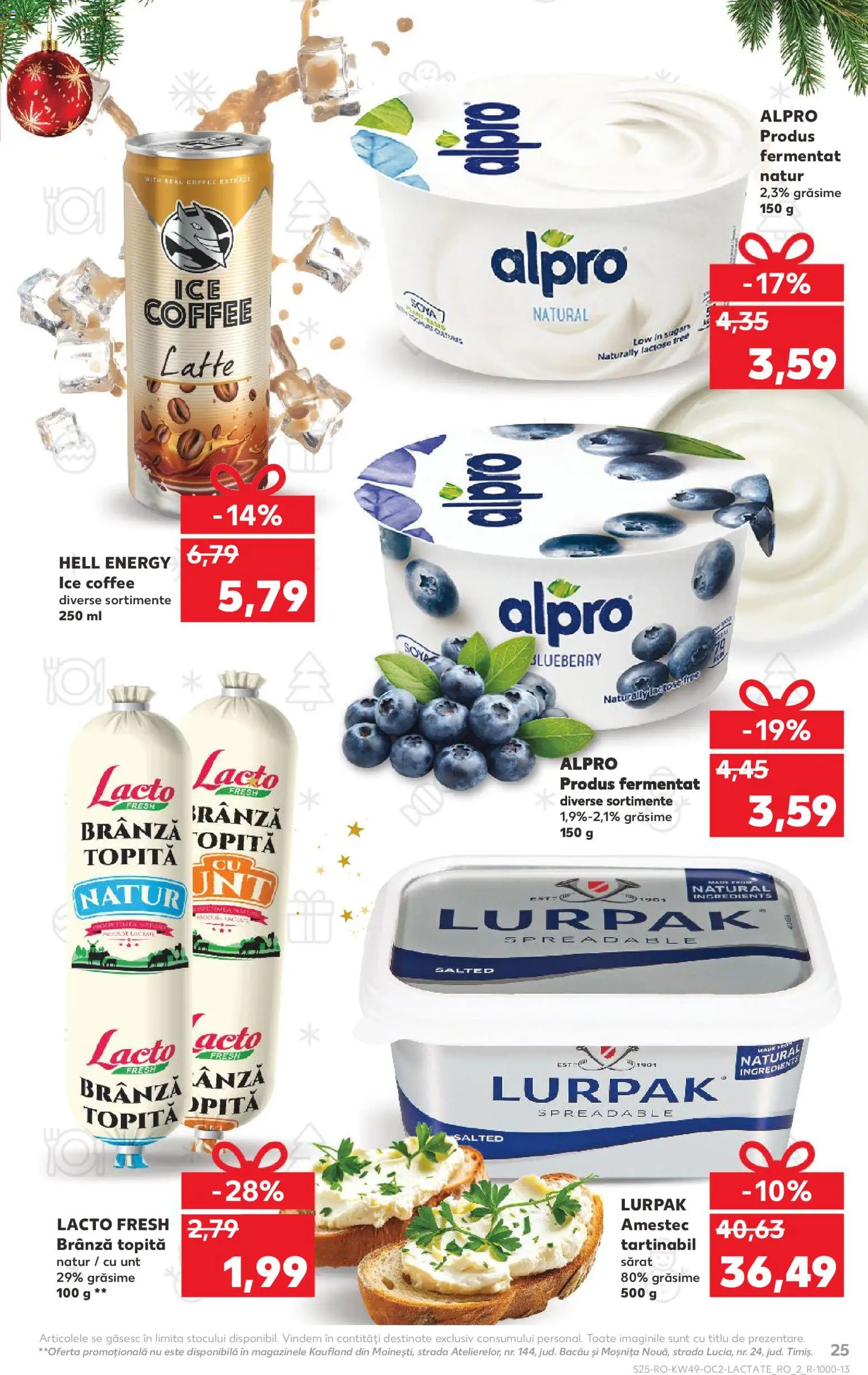 Kaufland RO akciós ujság - amely érvényes a következő dátumtól: 03.12.2025 | Oldal: 25 | Termékek: Alpro