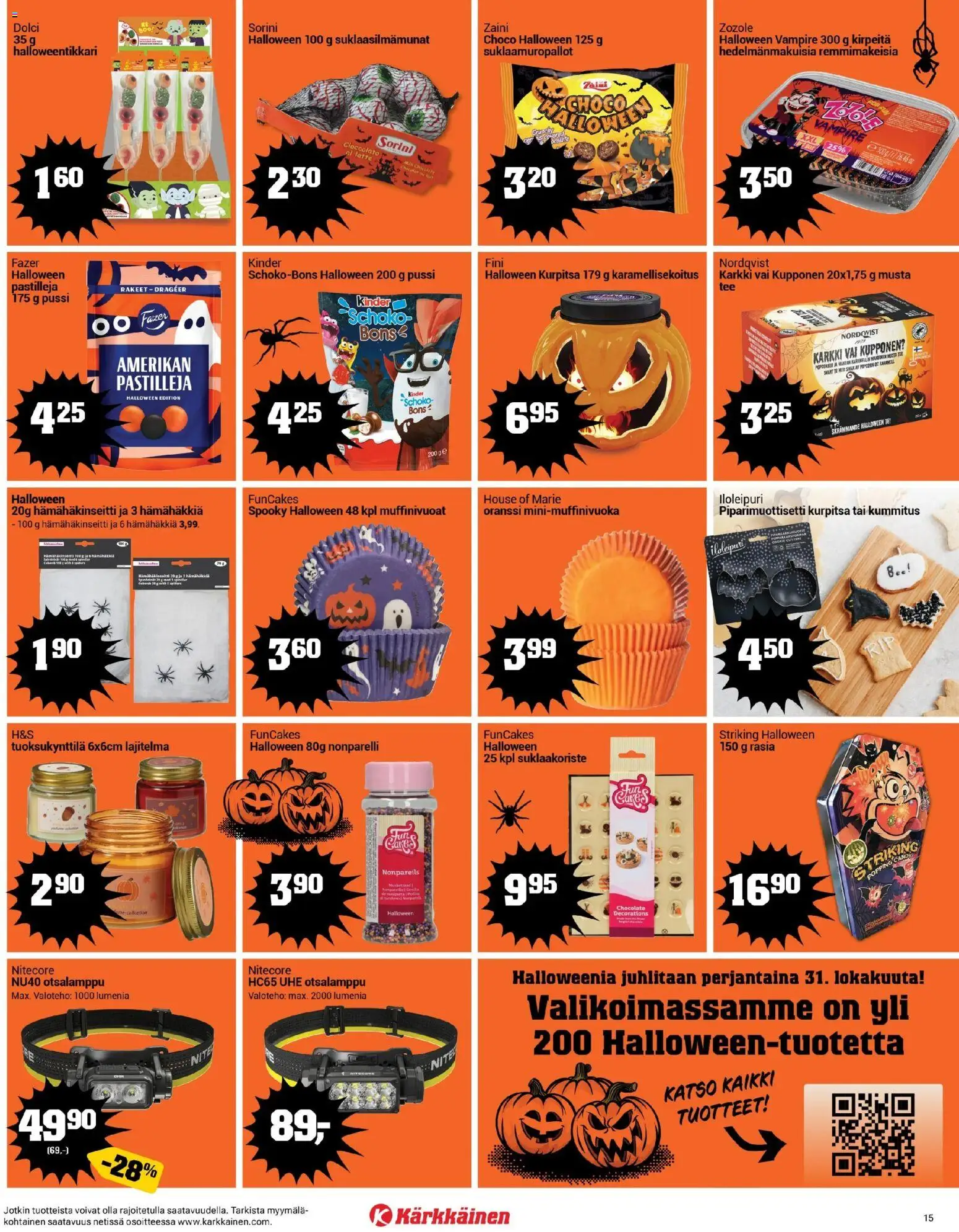 Kärkkäinen tarjoukset – voimassa 22.10.2025 alkaen | Sivu: 15 | Tuotteet: Tee, Kurpitsa