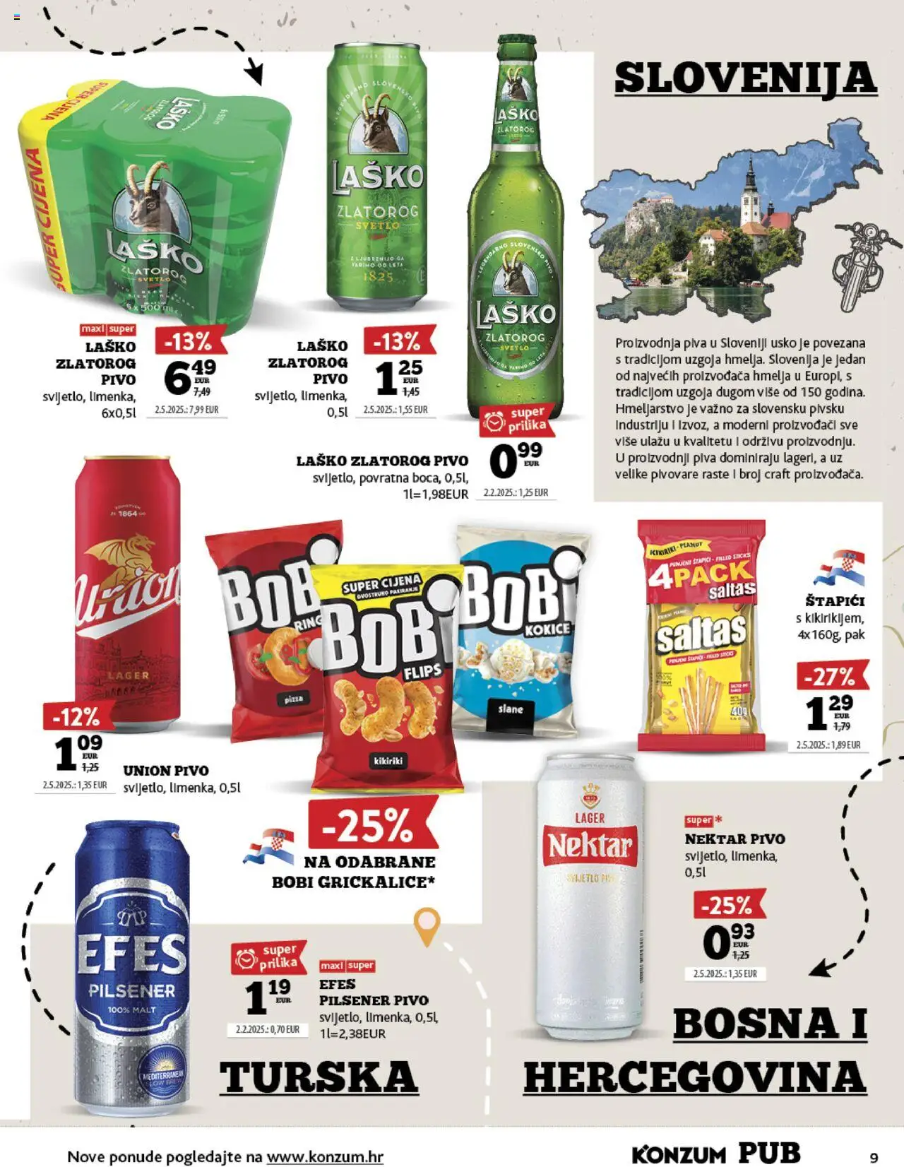 Konzum HR akciós ujság - amely érvényes a következő dátumtól: 15.09.2025 | Oldal: 9 | Termékek: Pizza