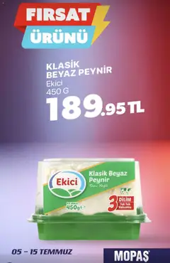 Mopaş Fırsat ürünü - 05.07.2025 tarihinden itibaren geçerlidir | Sayfa: 5 | Ürünler: Peynir, Ekici