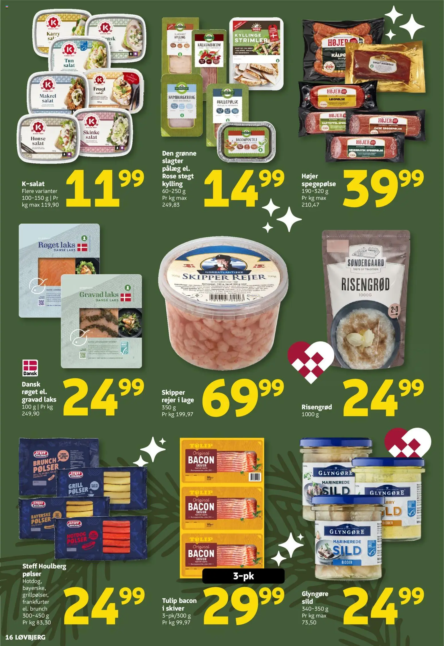 Løvbjerg tilbudsavis – gyldig fra 21.11.2025 | Side: 16 | Produkter: Skinke, Sild, Bacon, Grill
