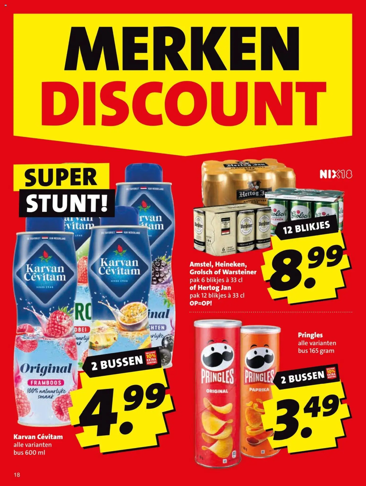 {H1} | Pagina: 18 | Producten: Kész piskótalap, Pringles