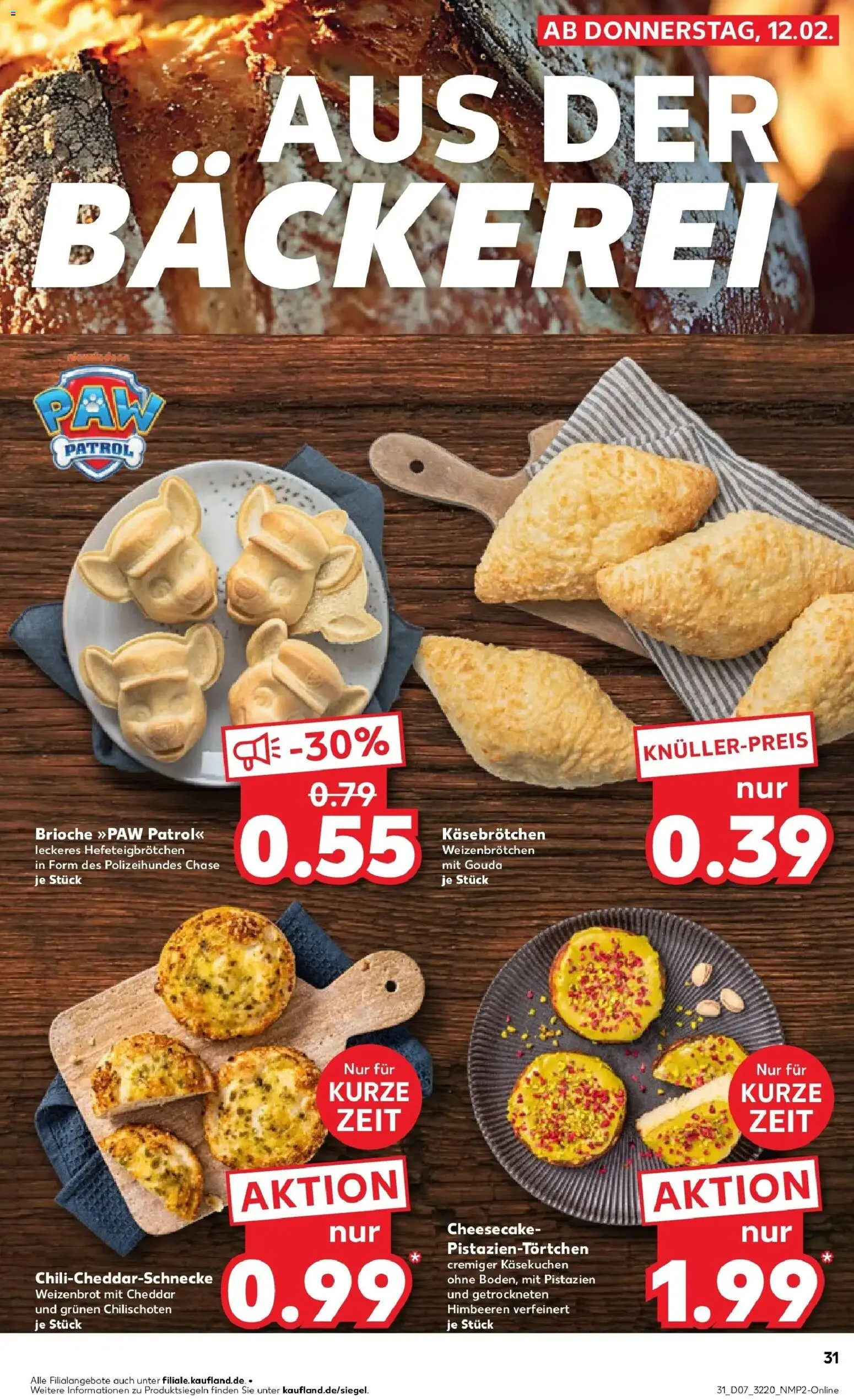 Kaufland prospekt Blankenfelde-Mahlow	 – gültig ab 16.02.2026 | Seite: 31 | Produkte: Himbeeren, Bäckerei, Gouda, Pistazien
