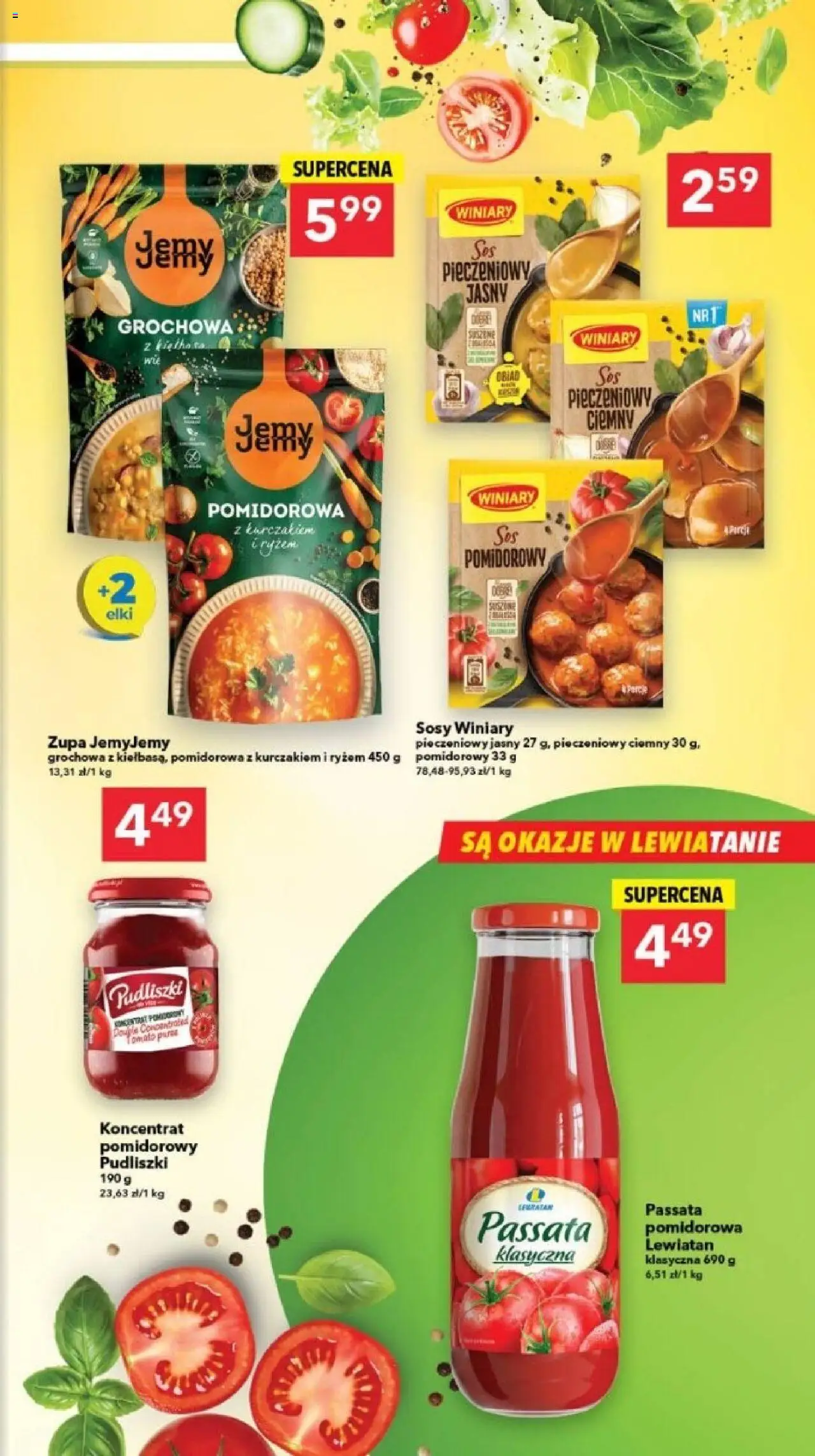 Lewiatan gazetka - Szczecin od 23.10.2025 | Strona: 7 | Produkty: Koncentrat pomidorowy, Passata pomidorowa, Zupa