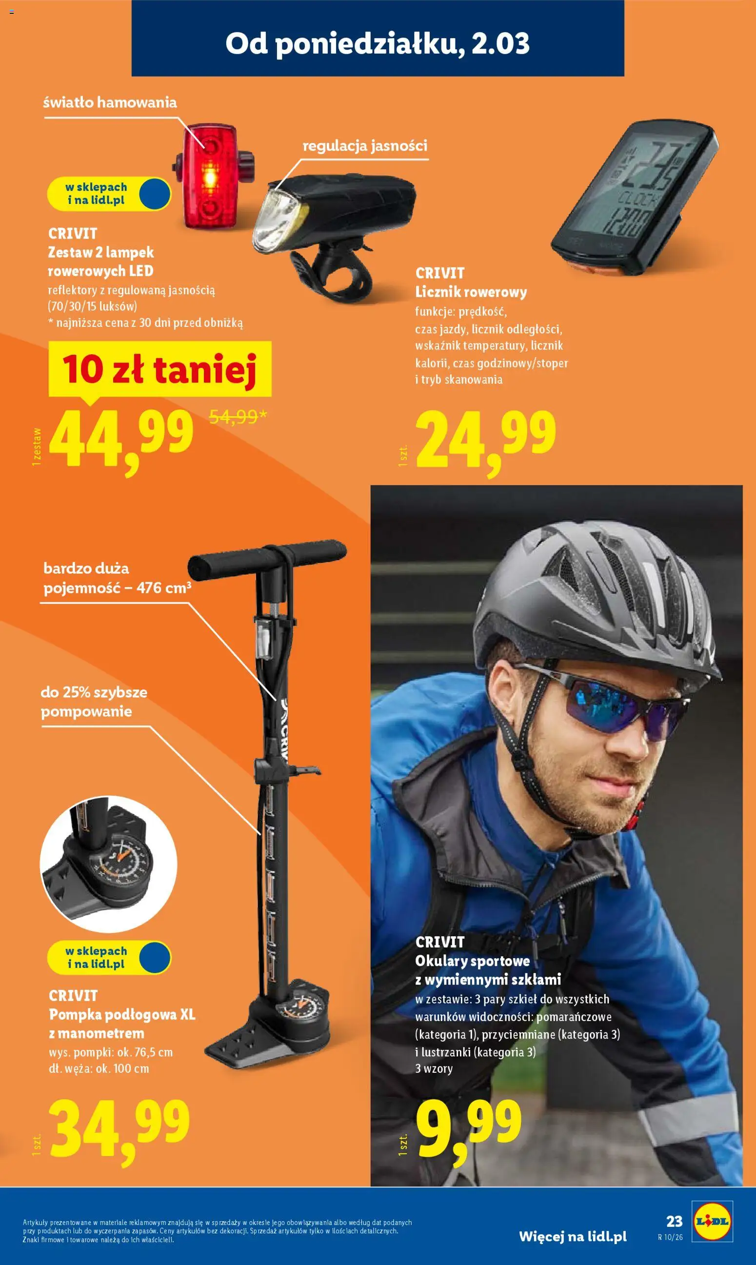 Lidl Katalog od 02.03.2026 | Strona: 25 | Produkty: Okulary, Licznik rowerowy