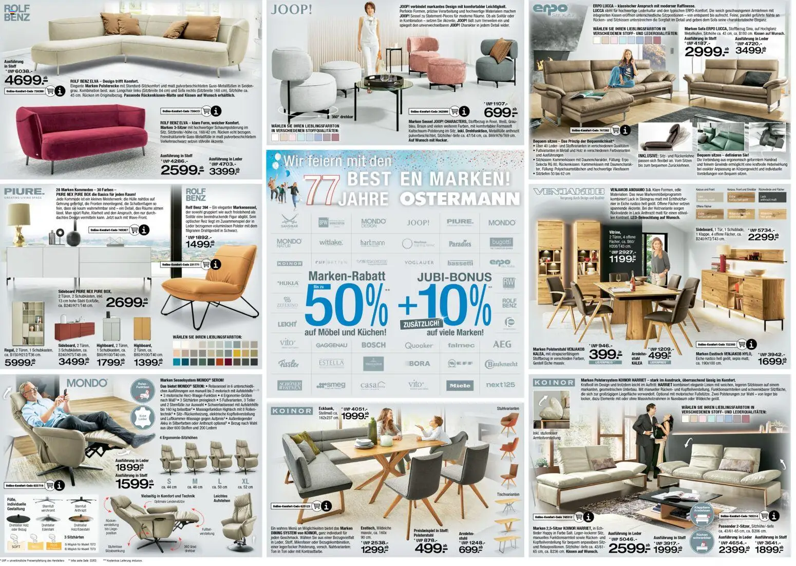 Ostermann Prospekt 	 – gültig ab 28.02.2026 | Seite: 3 | Produkte: Sideboard, Liege, Box, Kuchen