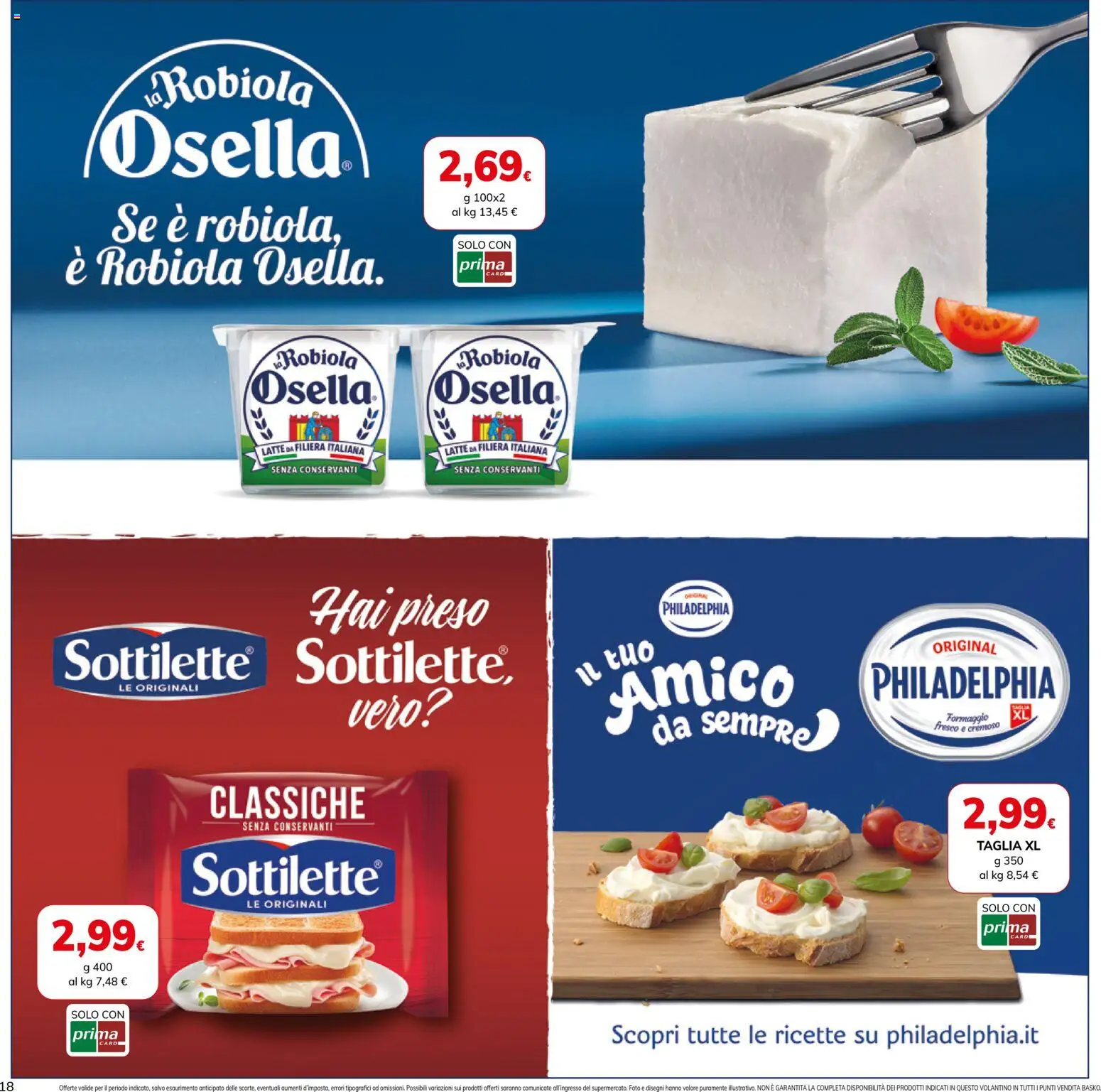 Volantino Basko del 24.03.2026 | Pagina: 18 | Prodotti: Latte, Formaggio, Robiola