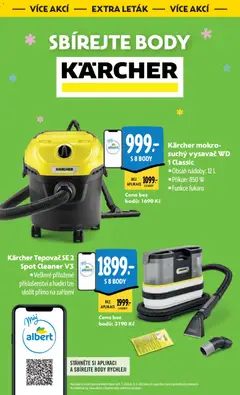 Náhled letáku Albert leták - Hypermarket od 18.03.2026 | Strana: 55 | Produkty: Kärcher, Vysavač, Body