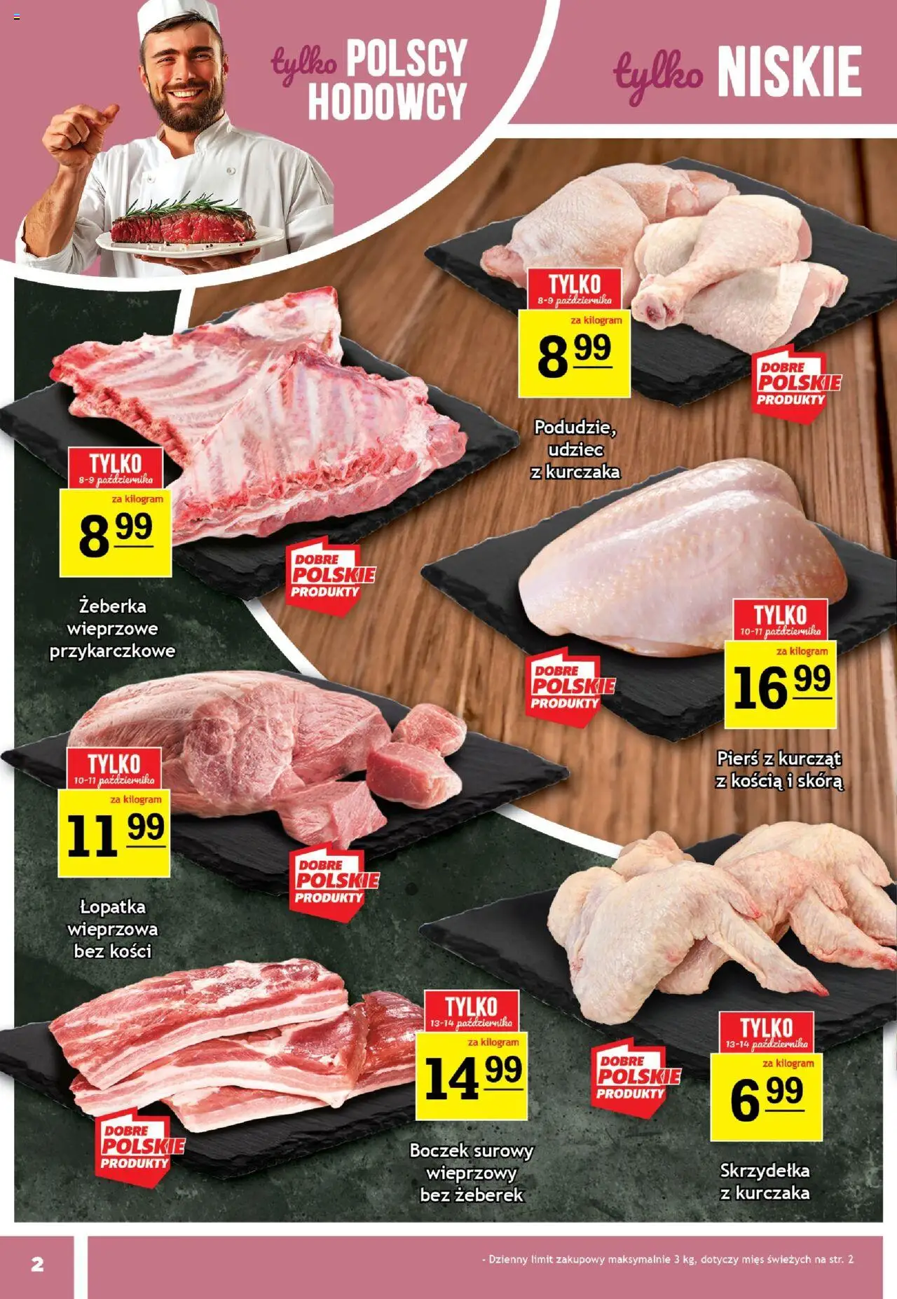 Gram Market Gazetka od 08.10.2025 | Strona: 2 | Produkty: Boczek, Boczek surowy