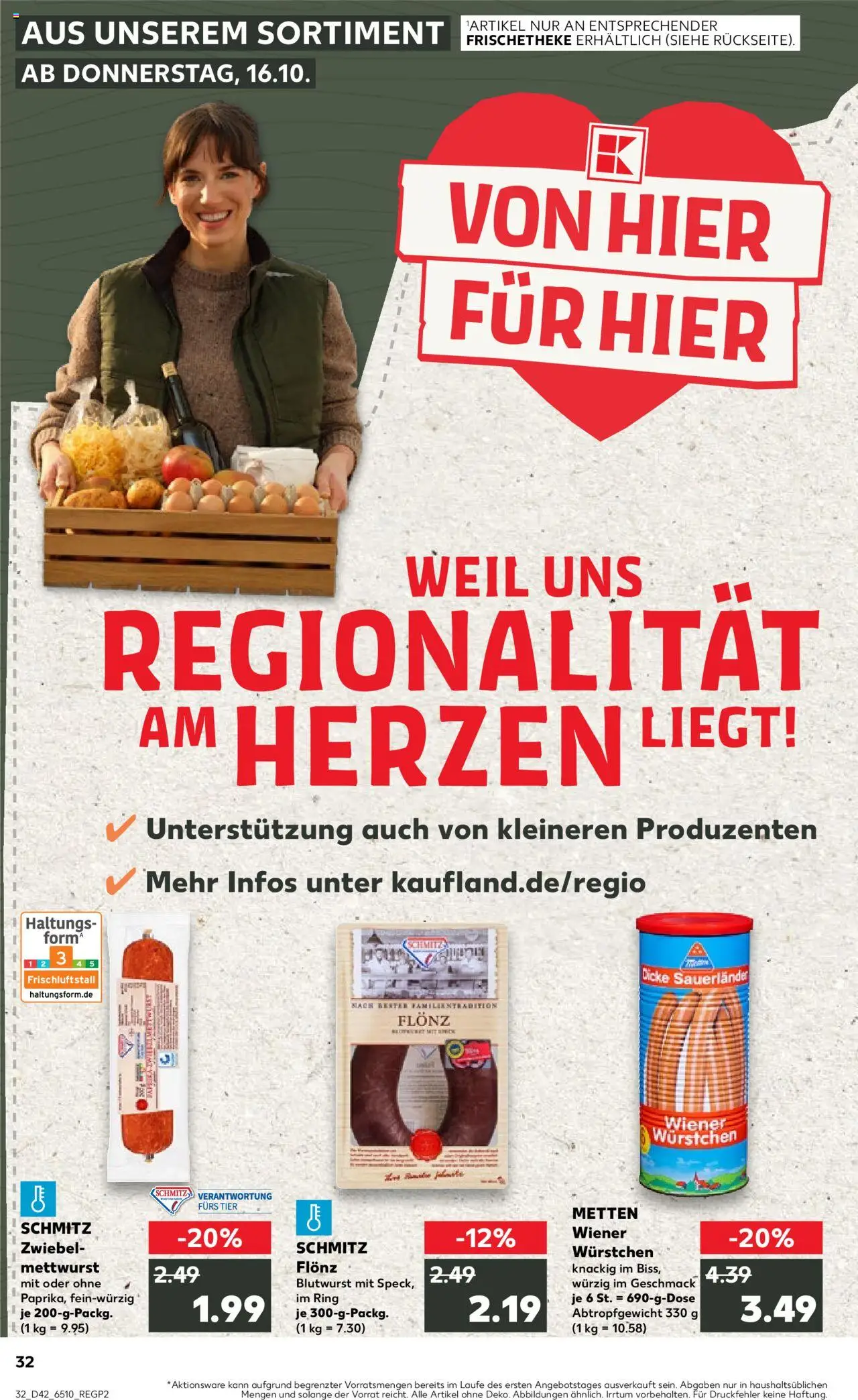 Kaufland prospekt Köln	 – gültig ab 19.10.2025 | Seite: 32 | Produkte: Wiener wurstchen