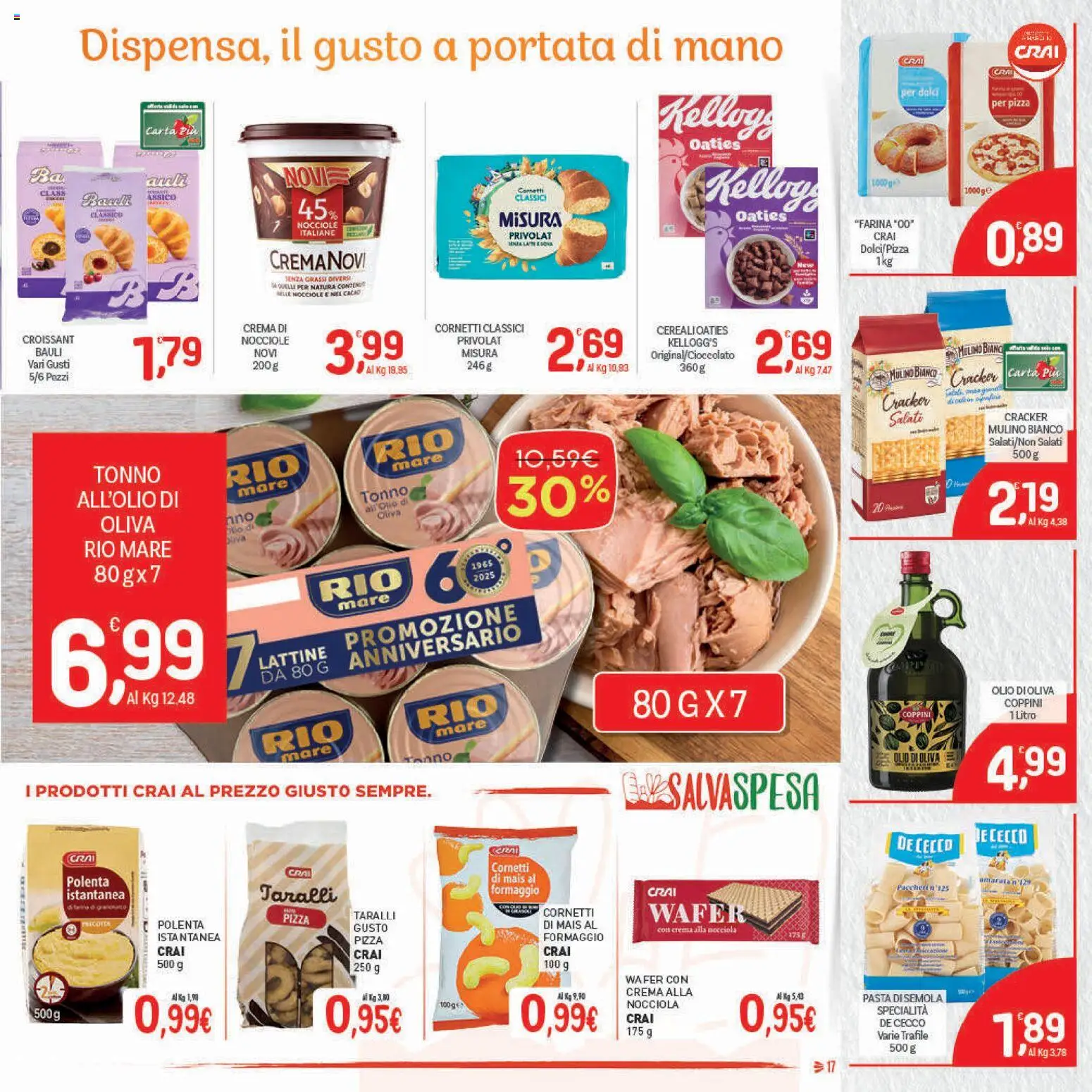 Volantino CRAI del 30.10.2025 | Pagina: 17 | Prodotti: Olio, Nocciole, Croissant, Olio di Oliva