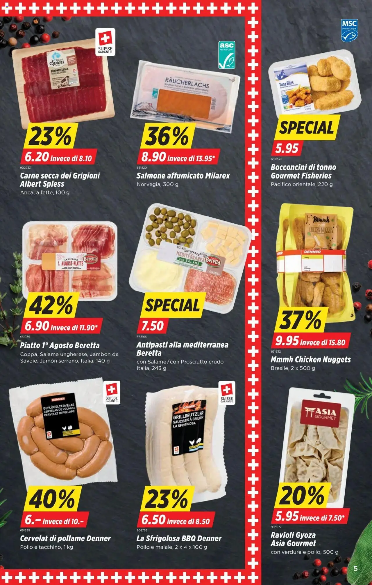 Denner Aktionen IT ab 29.07.2025 | Seite: 5 | Produkte: Räucherlachs, Griller