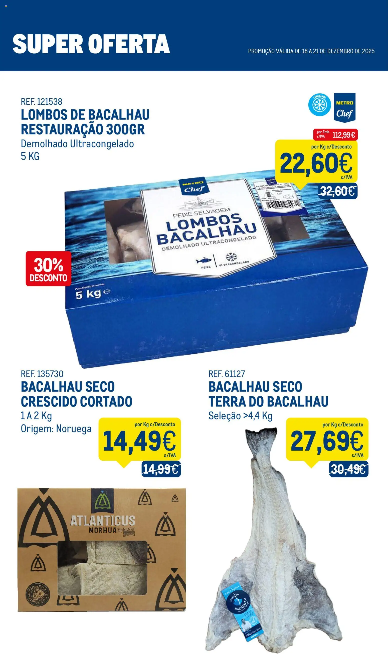 Makro - Super Oferta Natal │ válido de 18.12.2025 | Página: 2 | Produtos: Bacalhau, Peixe