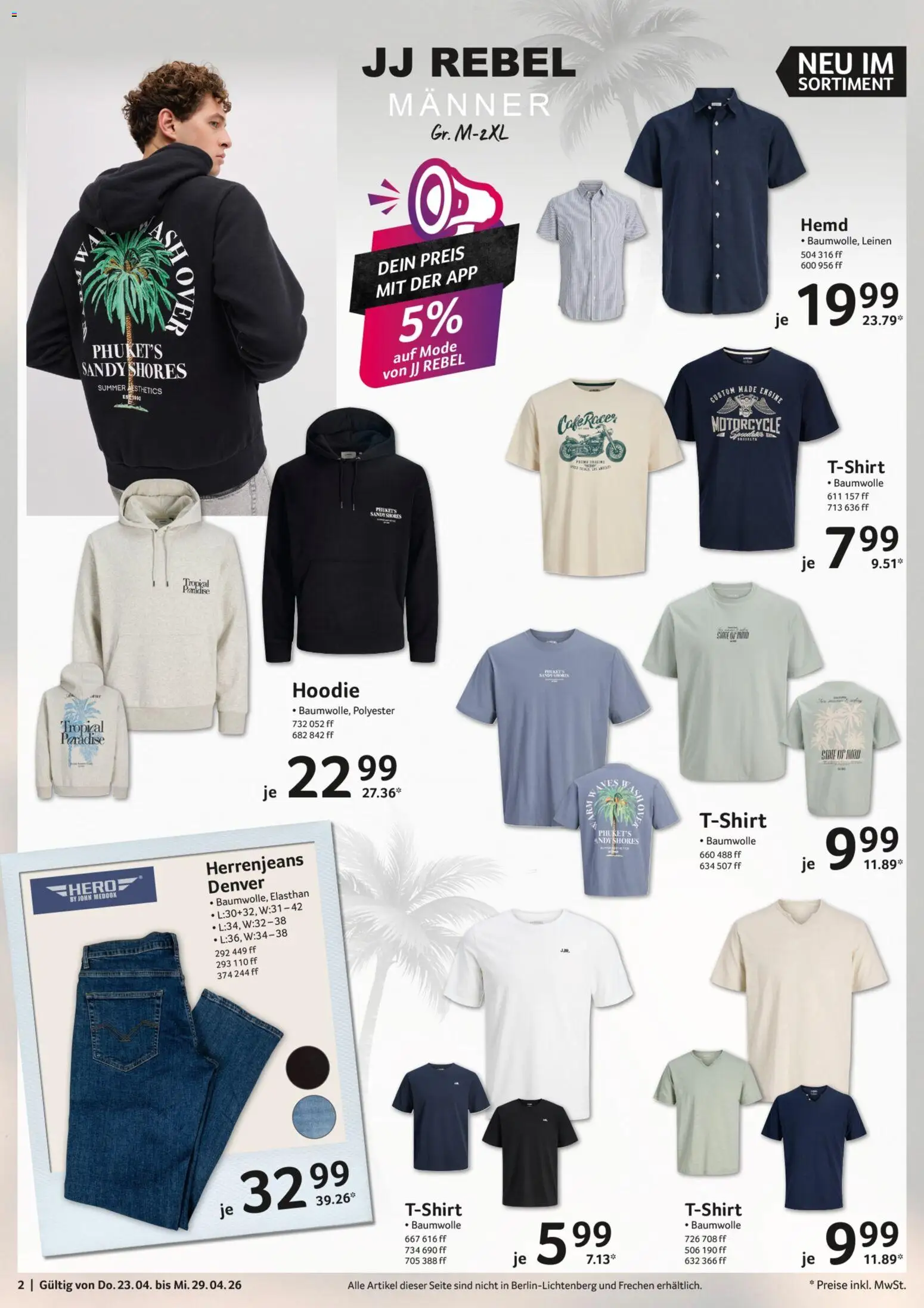 Selgros Non Food – gültig ab 23.04.2026 | Seite: 2 | Produkte: Hoodie, Hemd