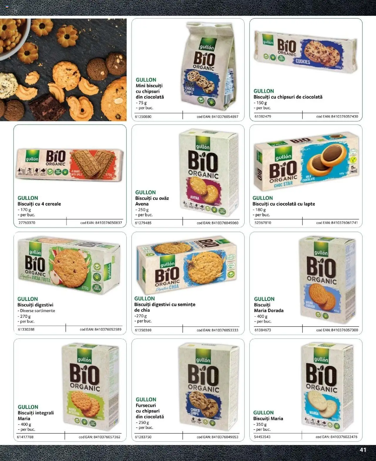 Noul catalog Selgros – valabil de la 09.02.2024 | Pagină: 41 | Produse: Ciocolată, Cereale, Chipsuri, Biscuiți