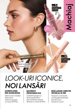 Ofertele Oriflame valabile de la 04.03.2026 | Pagină: 59 | Produse: Machiaj, Concealer, Mascara, Ruj