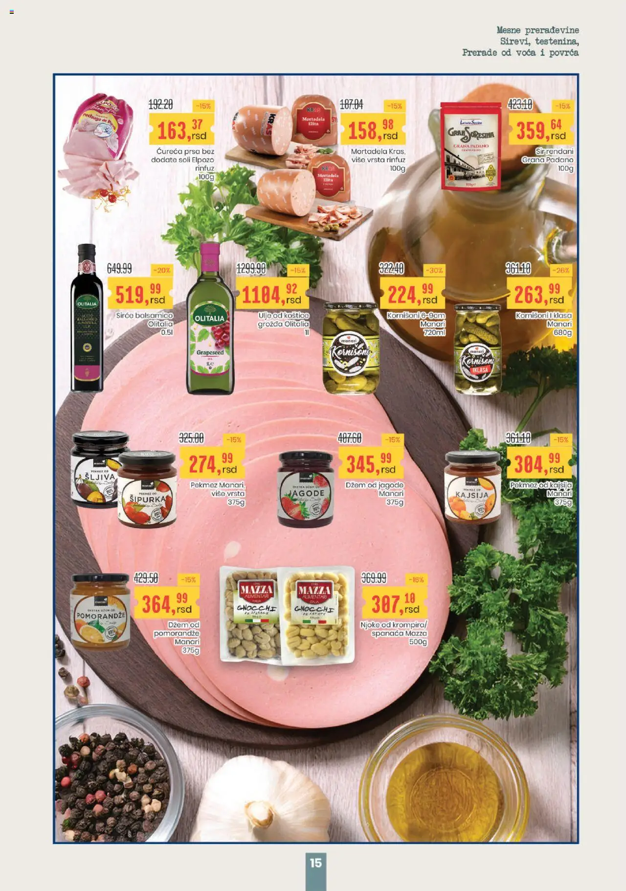 Aroma Market katalog - važi od 16.10.2025 | Strana: 15 | Proizvode: Jagode, Dzem, Ulje, Sirće