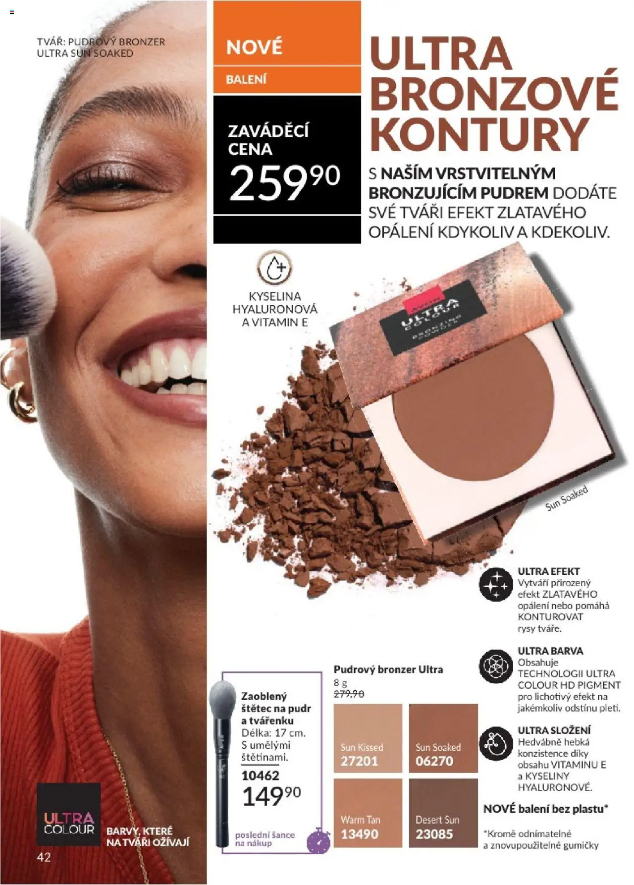 Avon katalog 6/2025 od 01.06.2025 | Strana: 42 | Produkty: Makeup, Pudr, Bronzer, Štětec