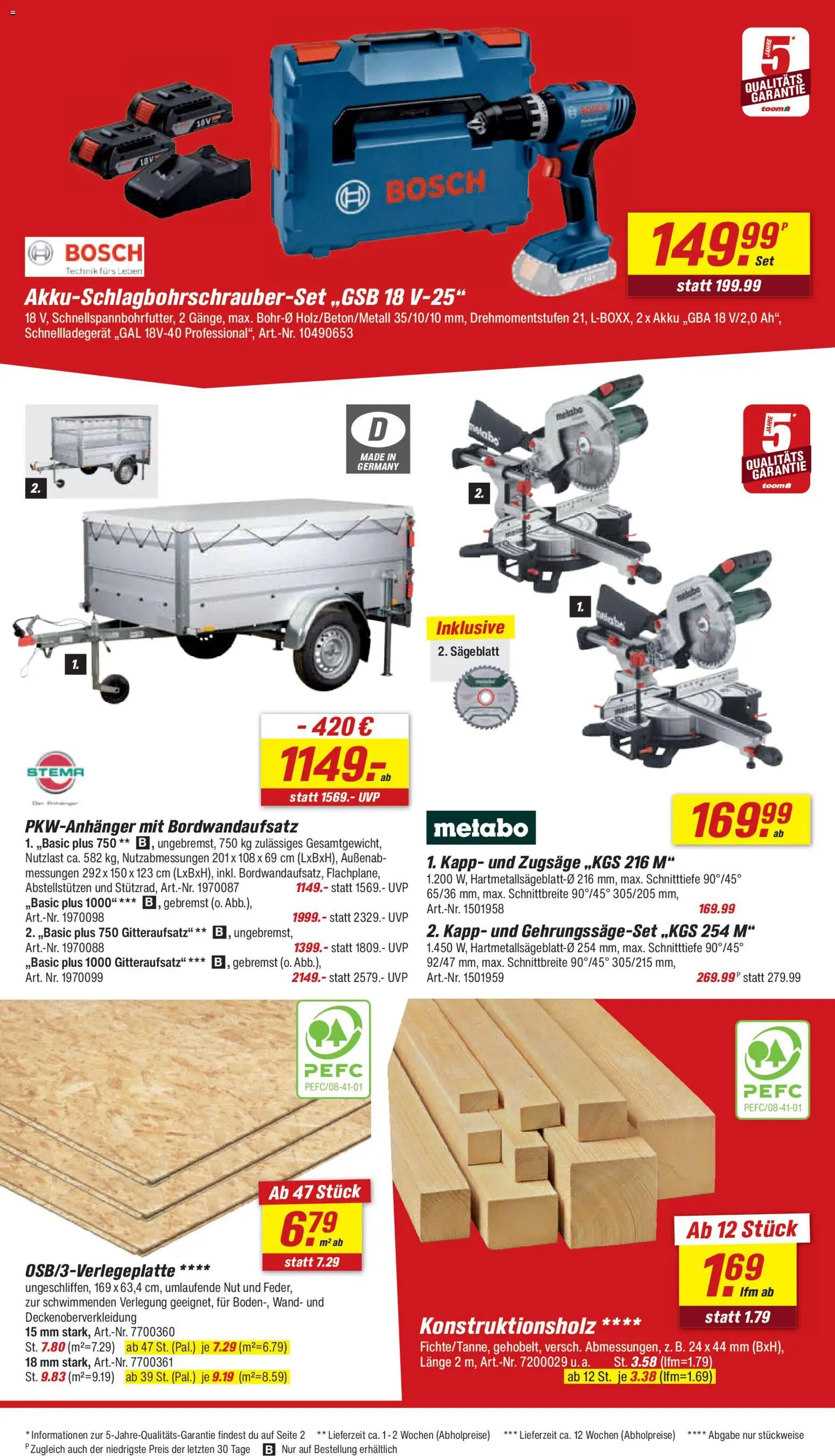 Toom Baumarkt Prospekt 	 – gültig ab 02.05.2026 | Seite: 20 | Produkte: Bosch