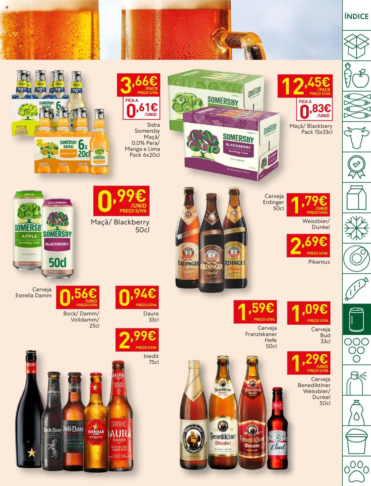 Recheio folheto │ válido de 22.07.2025 | Página: 33 | Produtos: Cerveja, Somersby