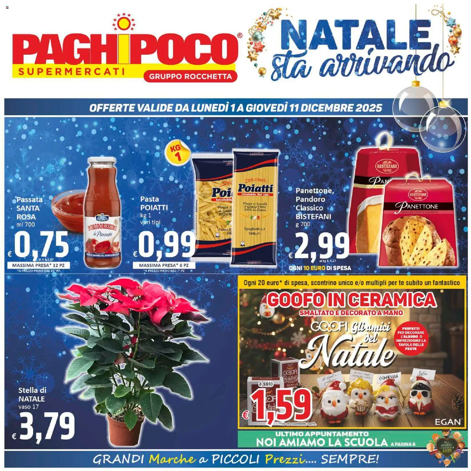 Volantino Paghi Poco del 01.12.2025 | Pagina: 1