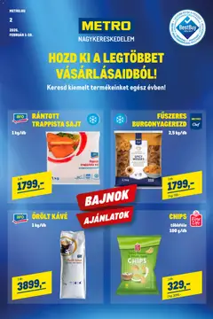Metro - Élelmiszer és Szezonális katalógus 2026/02 - amely érvényes a következő dátumtól: 01.02.2026