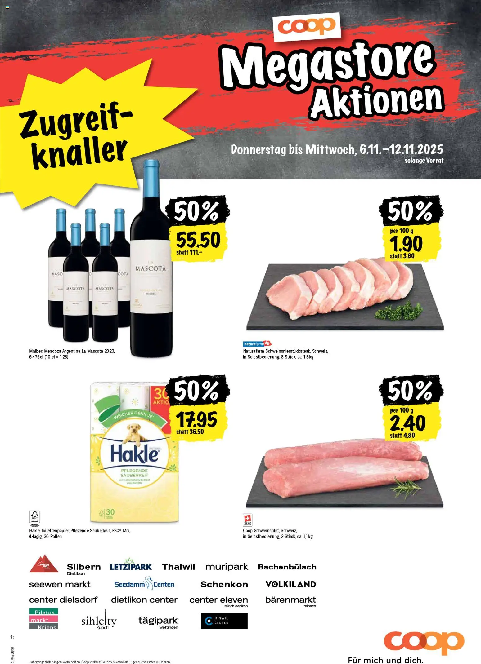 Coop Aktionen – gültig ab 06.11.2025 | Seite: 21 | Produkte: Toilettenpapier
