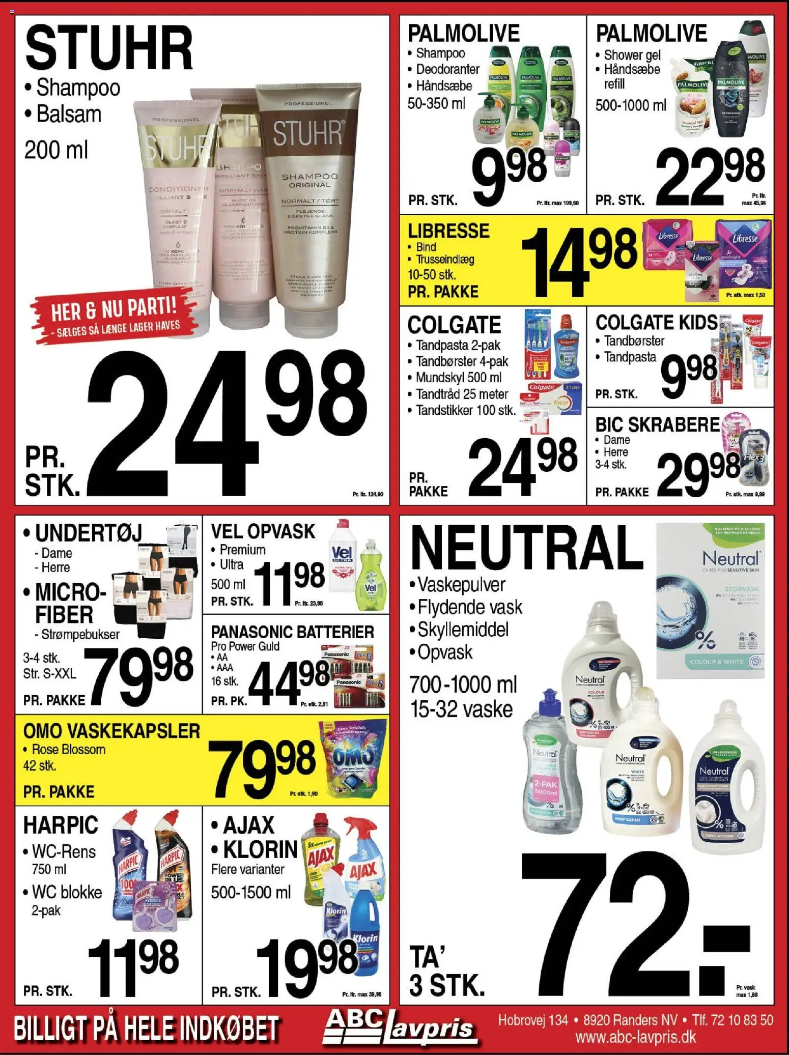 Abc Lavpris tilbudsavis – gyldig fra 12.11.2025 | Side: 8 | Produkter: Shampoo, Mundskyl, Batterier, Undertøj