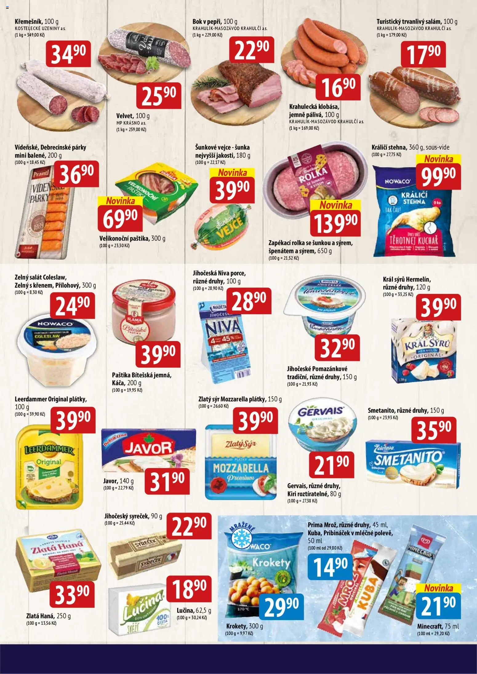 BALA velký leták od 18.03.2026 | Strana: 3 | Produkty: Šunka, Uzeniny, Gervais, Leerdammer