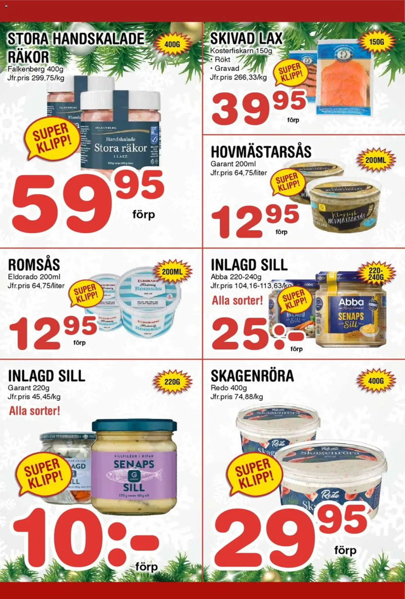 Nya Pulsen reklamblad aktuell från 15.12.2025 | Sida: 5 | Produkter: Romsås, Sill, Räkor, Lax