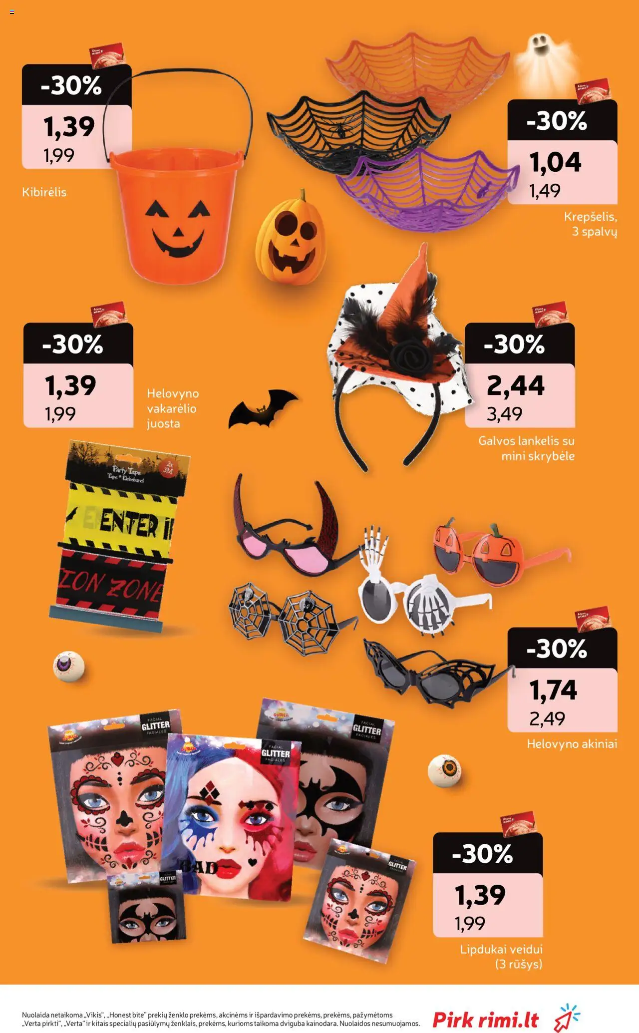Rimi akcijos nuo 07.10.2025 | Puslapis: 7 | Prekių: Skrybėlė, Akiniai