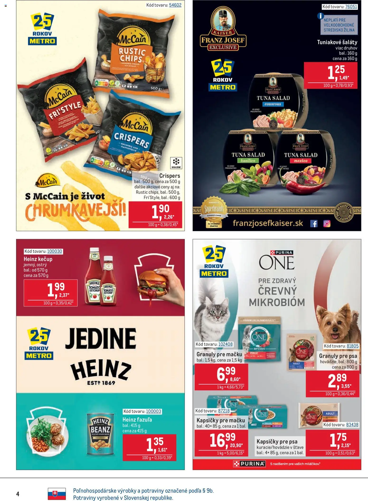 Nové Metro akcie – leták je platný od 22.10.2025 | Strana: 4 | Produkty: Kečup