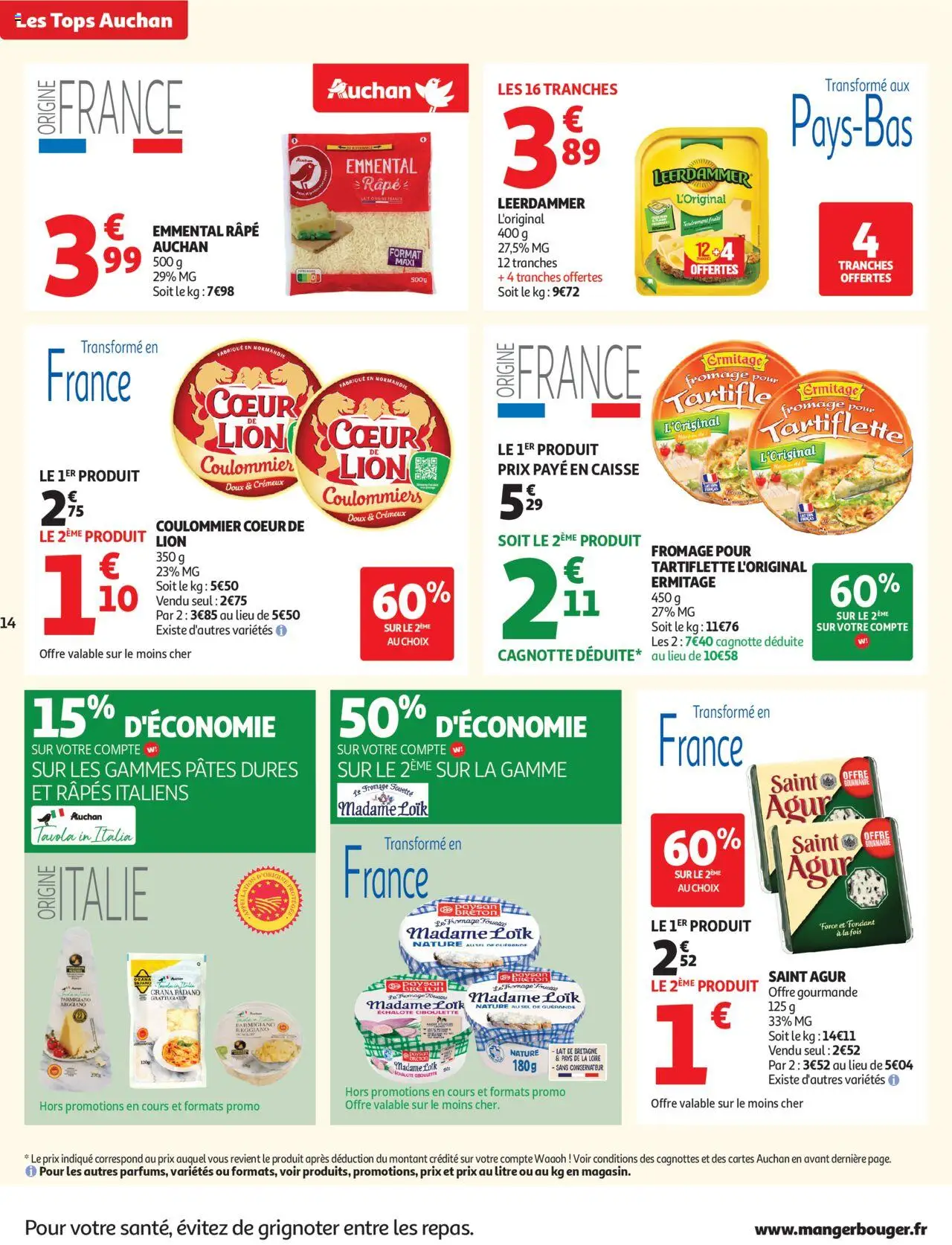 {H1} | Page: 14 | Produits: Sel, Tartiflette, Fromage, Pâtes
