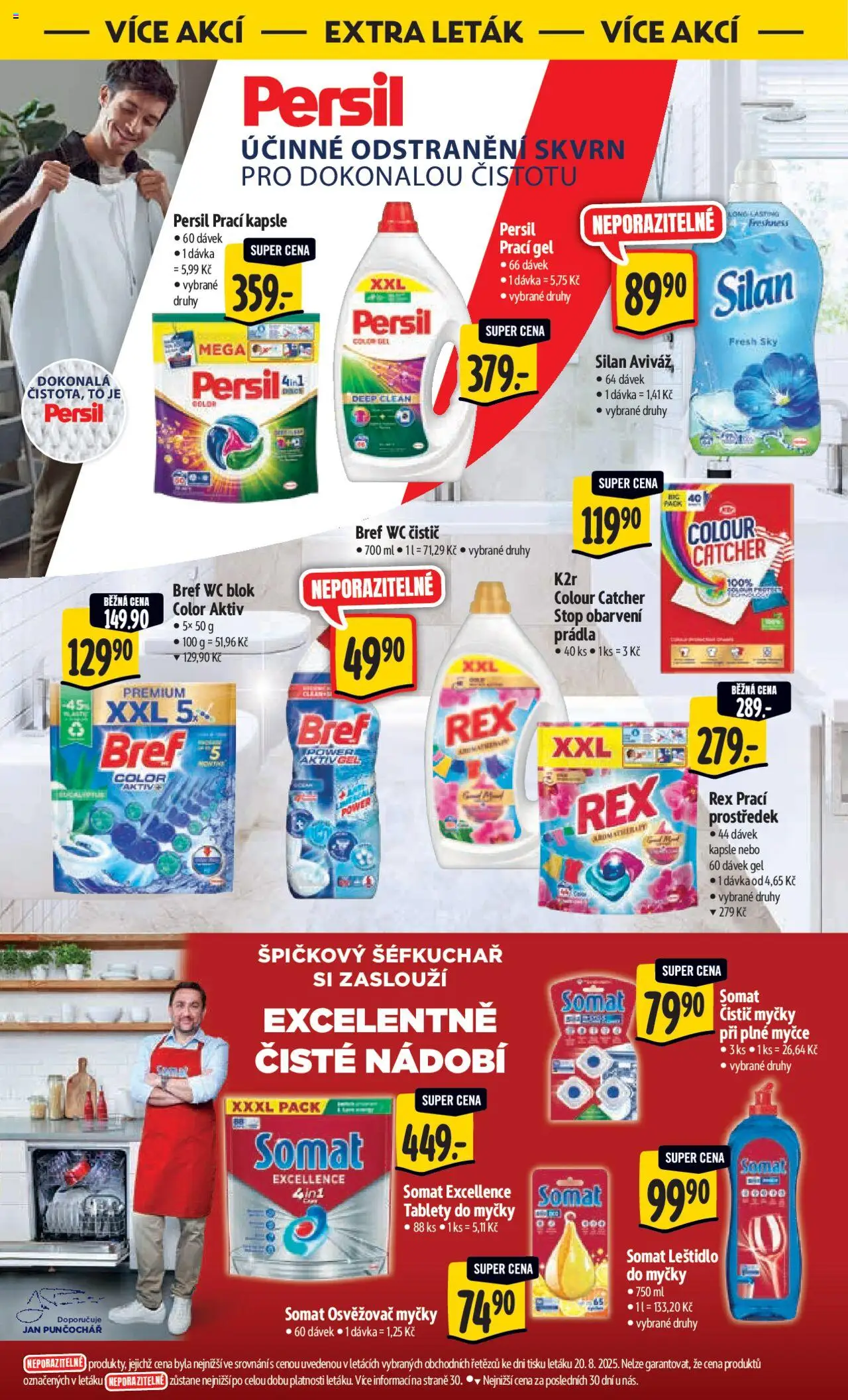 Albert leták - Hypermarket od 27.08.2025 | Strana: 47 | Produkty: Čistič myčky, Wc blok, Persil, Wc čistič